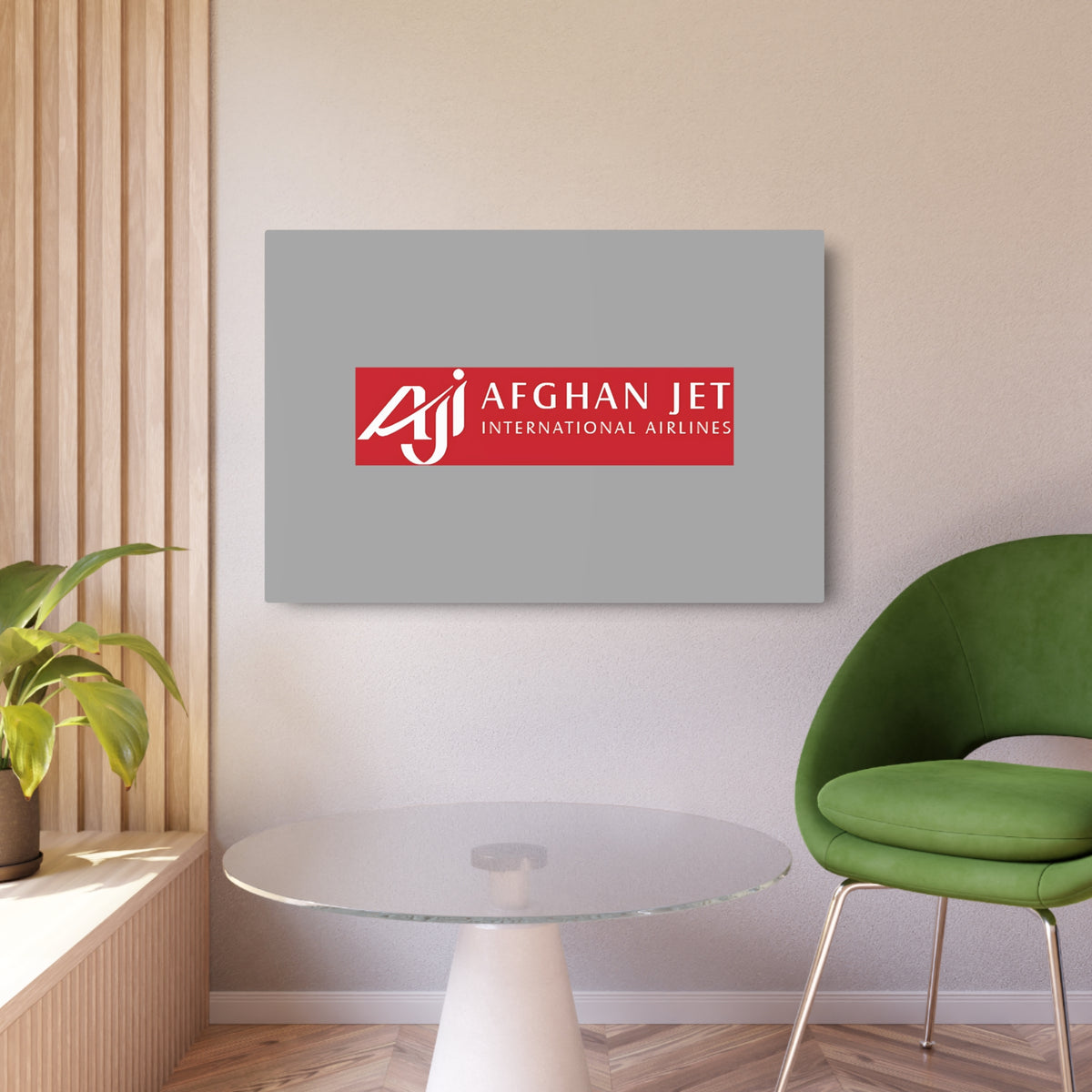 Afghan Jet International Airlines Metal Sign