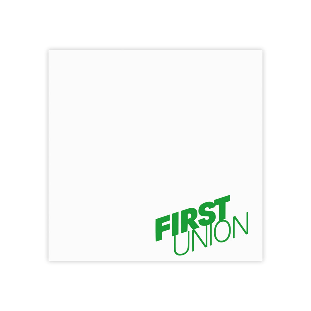 First Union Sticky Post-it Note Pad
