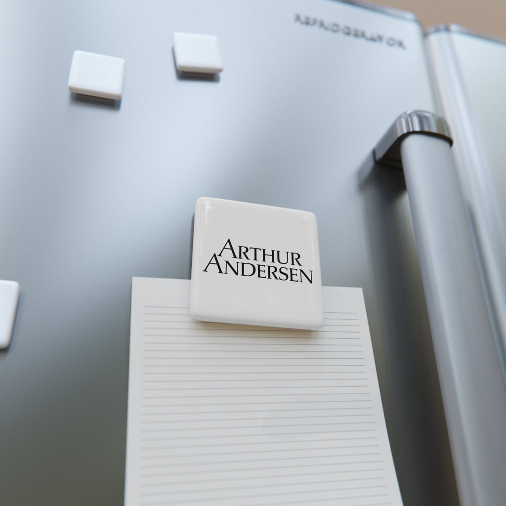 Arthur Andersen Square Porcelain Fridge Magnet