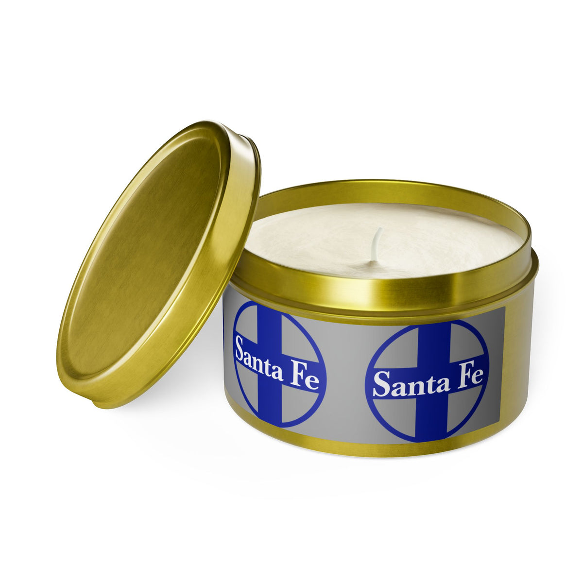 Atchison Topeka and Santa Fe Railway Tin Candle