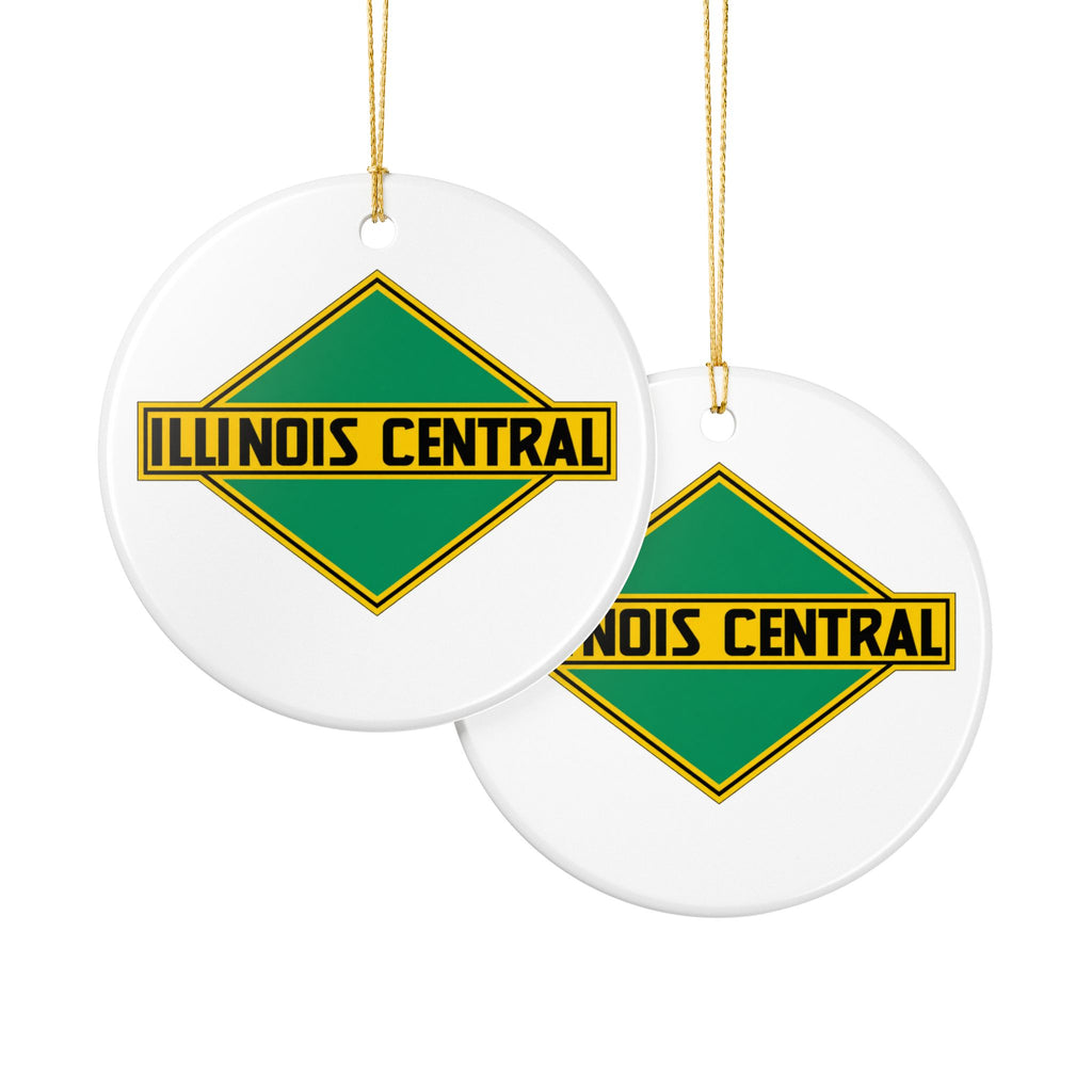 Illinois Central Railroad Ceramic Ornament