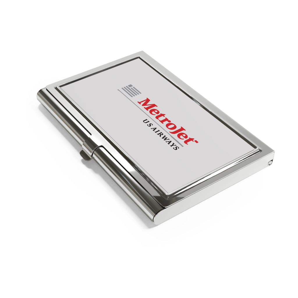 MetroJet Metal Business Card Holder