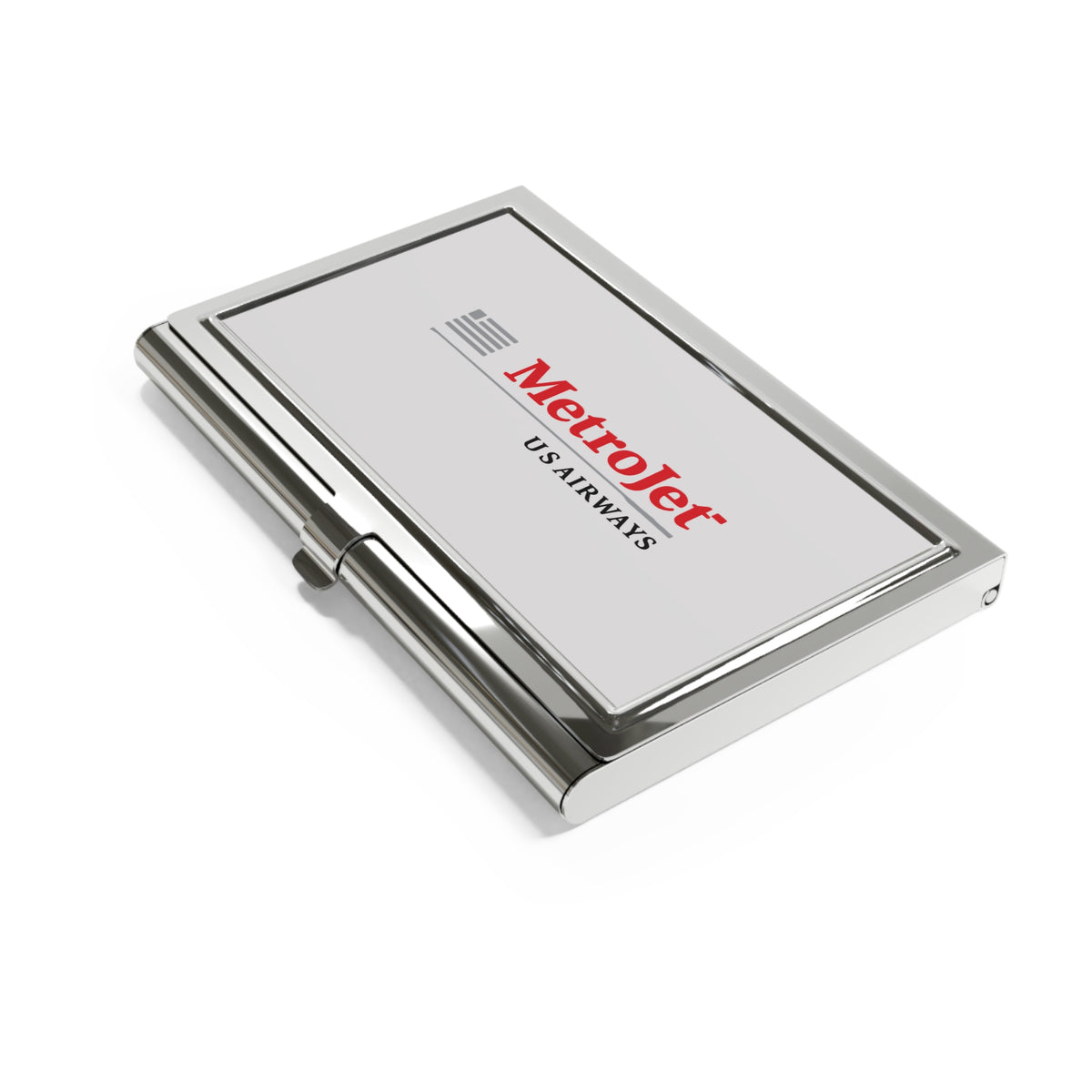 MetroJet Metal Business Card Holder