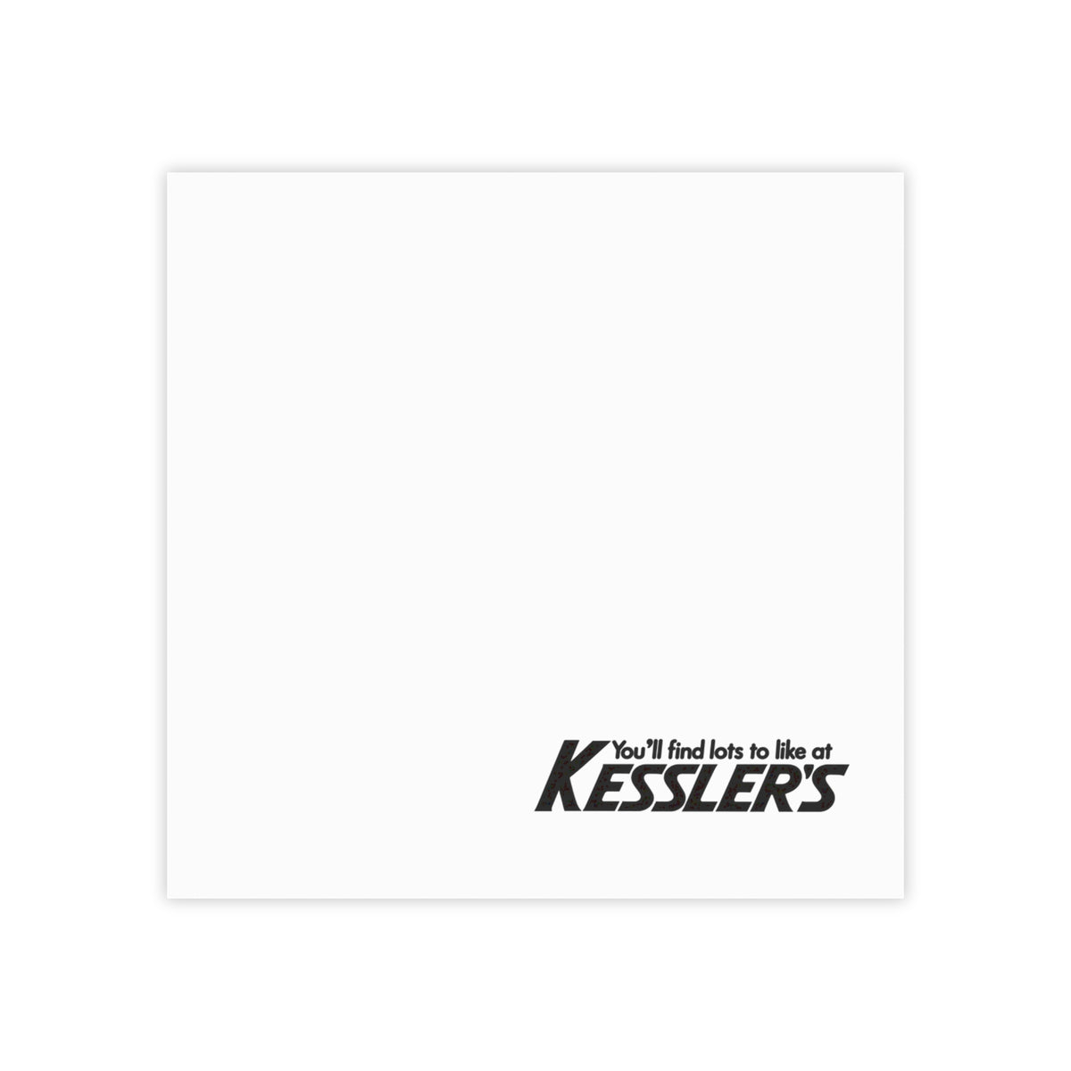 Kessler's Sticky Post-it Note Pad