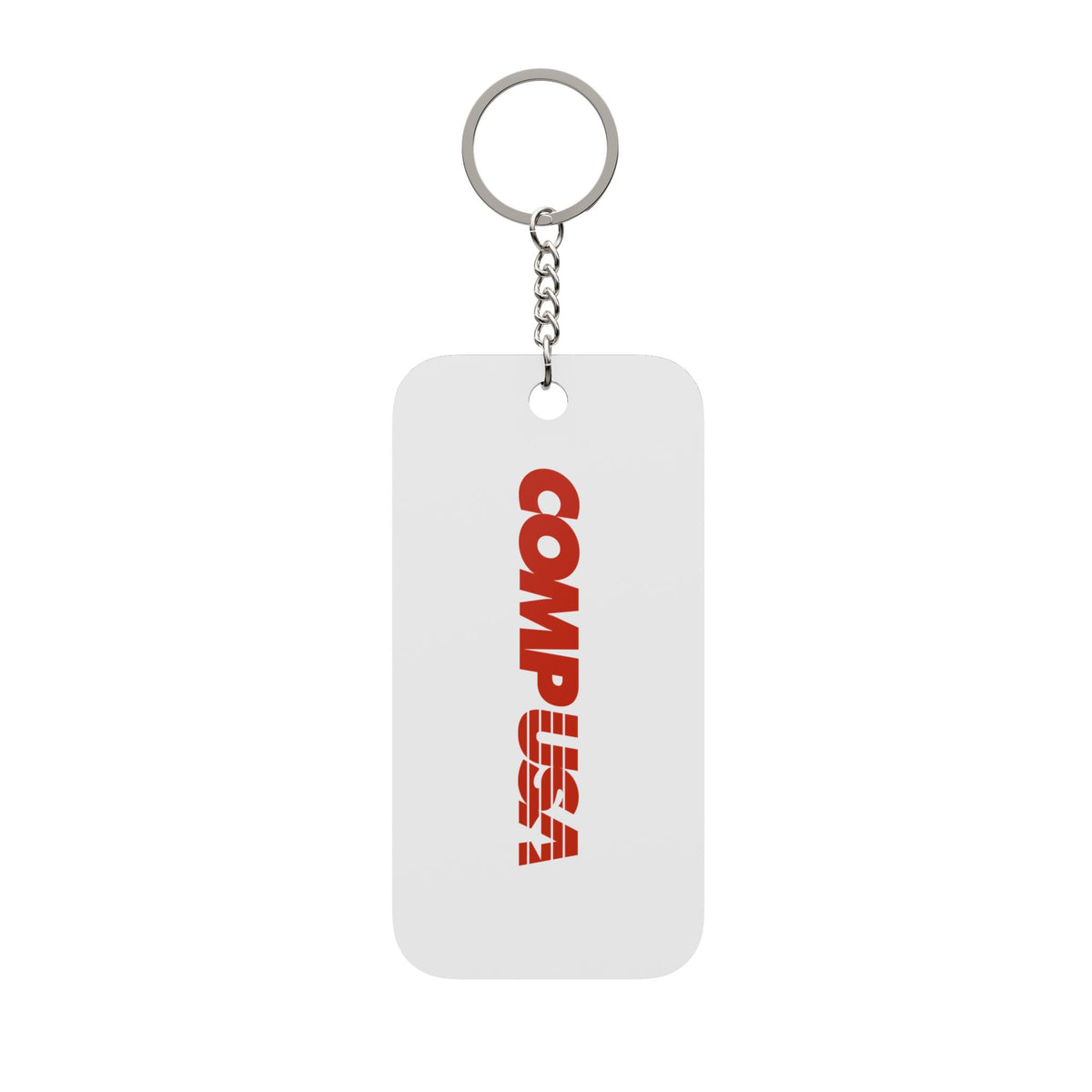 CompUSA Double-Sided Keychain Charm