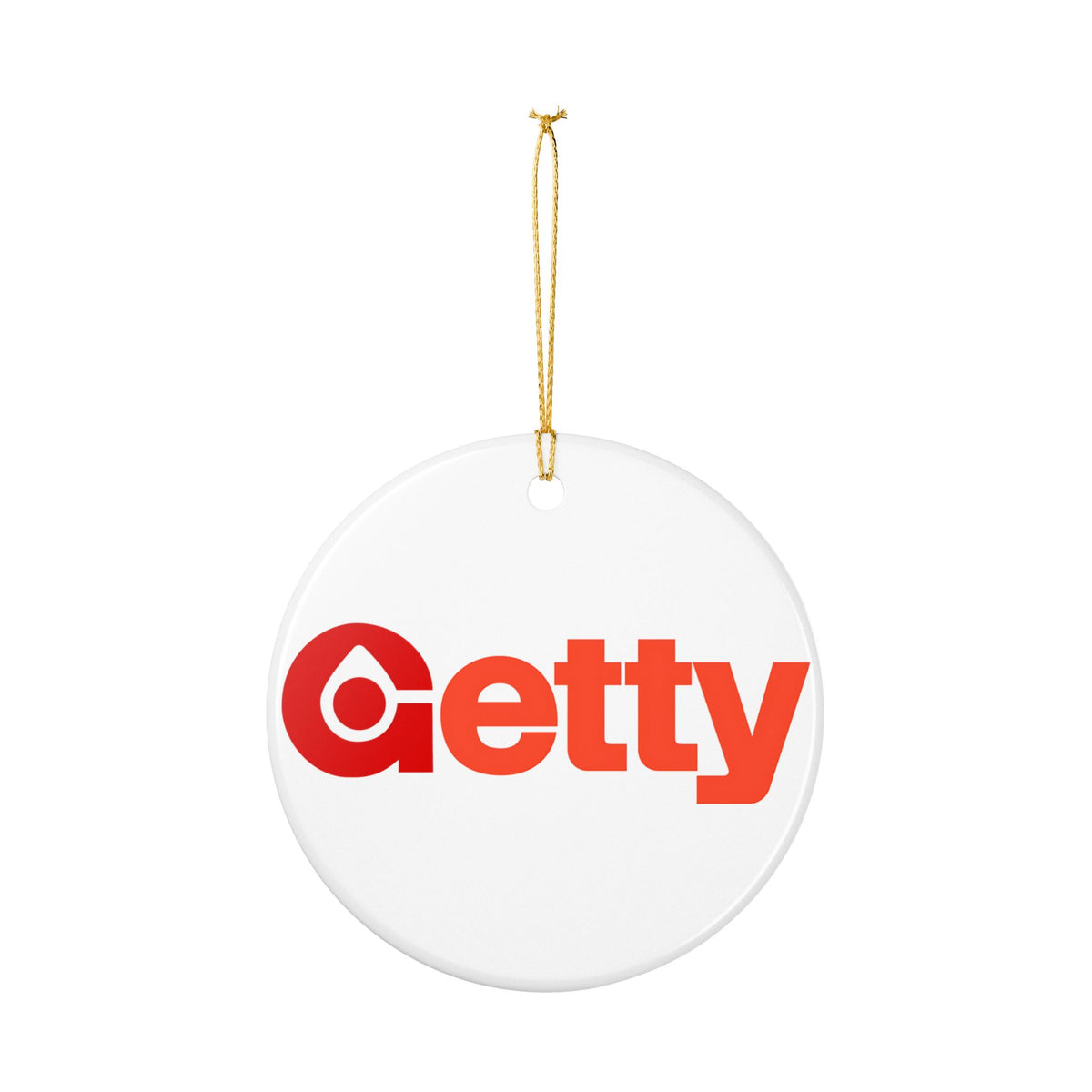Getty Oil Ceramic Ornament