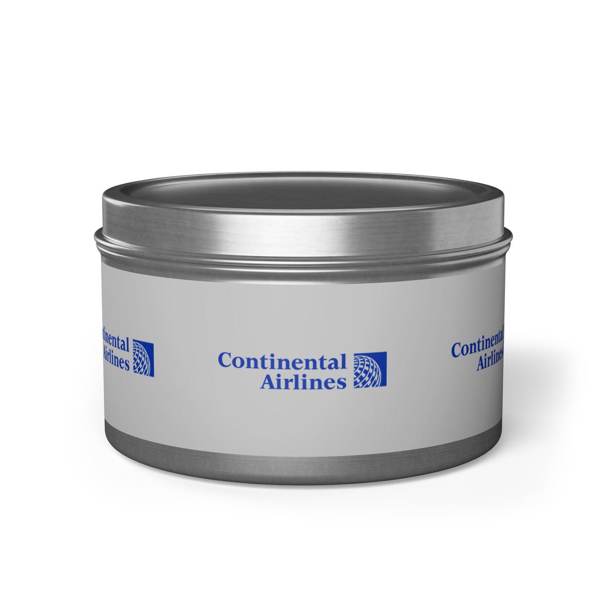 Continental Airlines Tin Candle