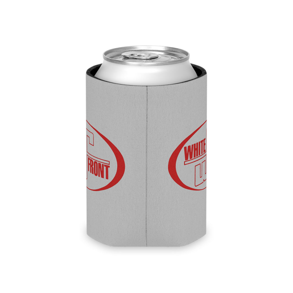 White Front Can Cooler