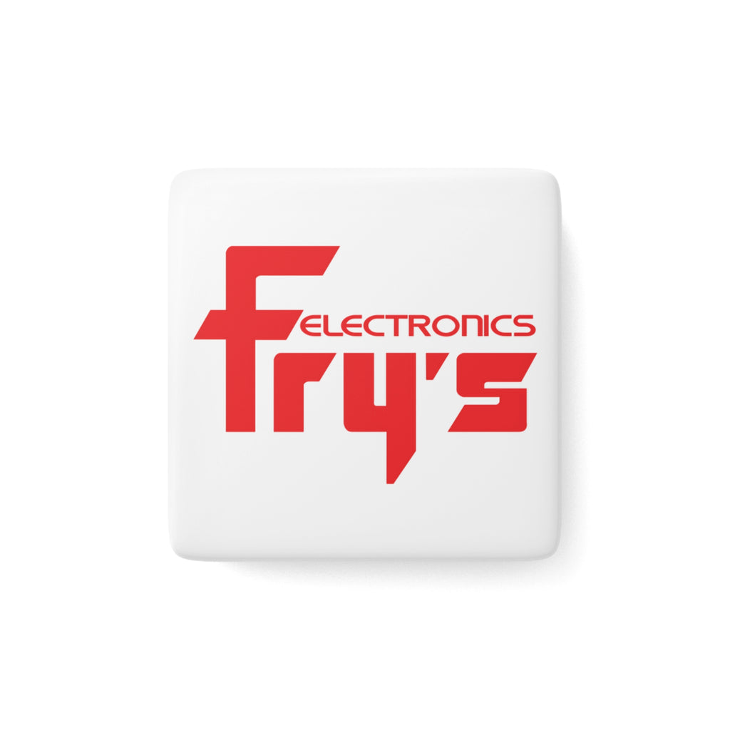 Fry's Electronics, Inc. Square Porcelain Fridge Magnet