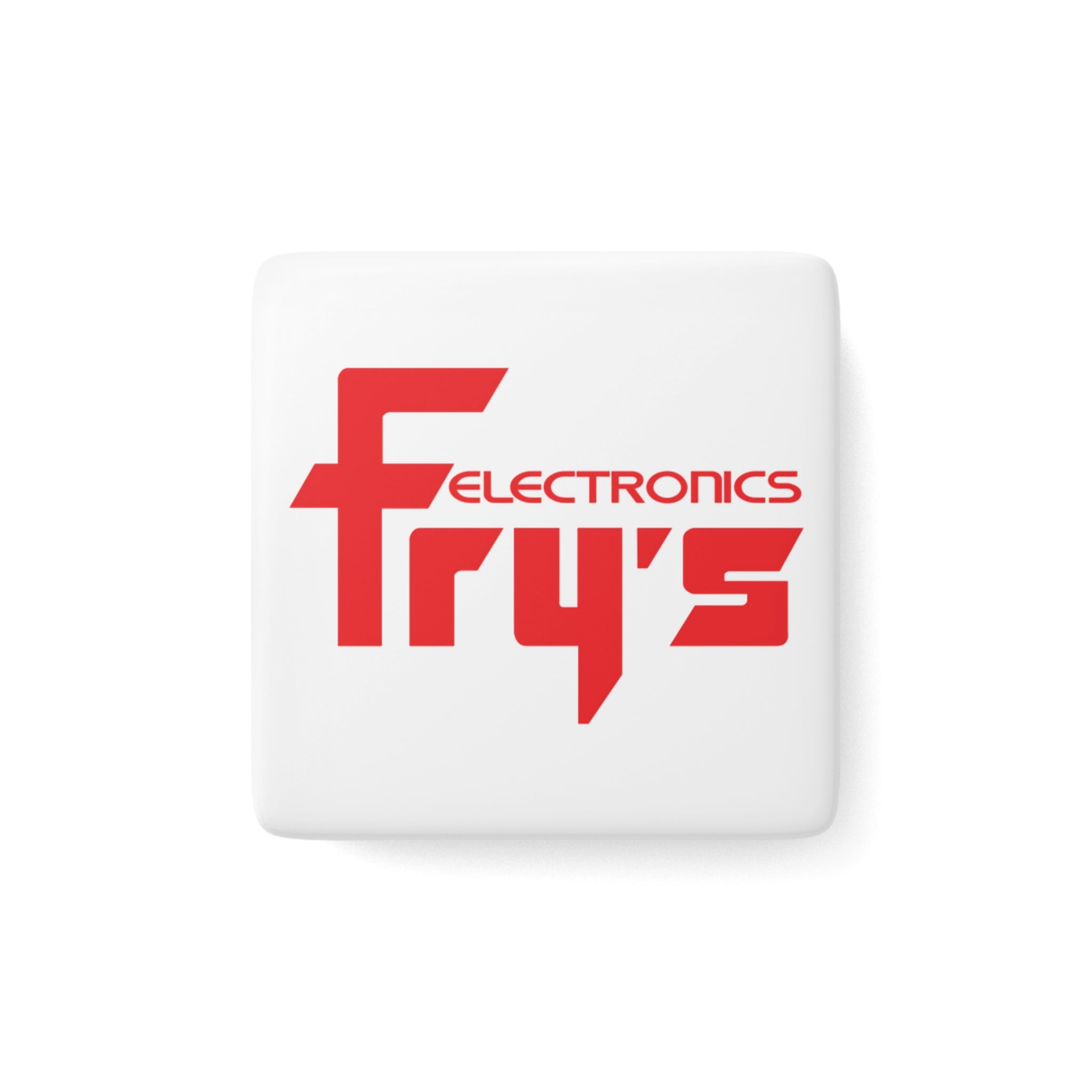 Fry's Electronics, Inc. Square Porcelain Fridge Magnet