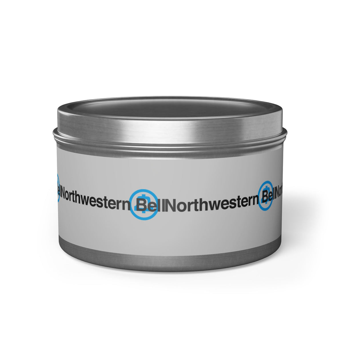 Northwestern Bell Tin Candle