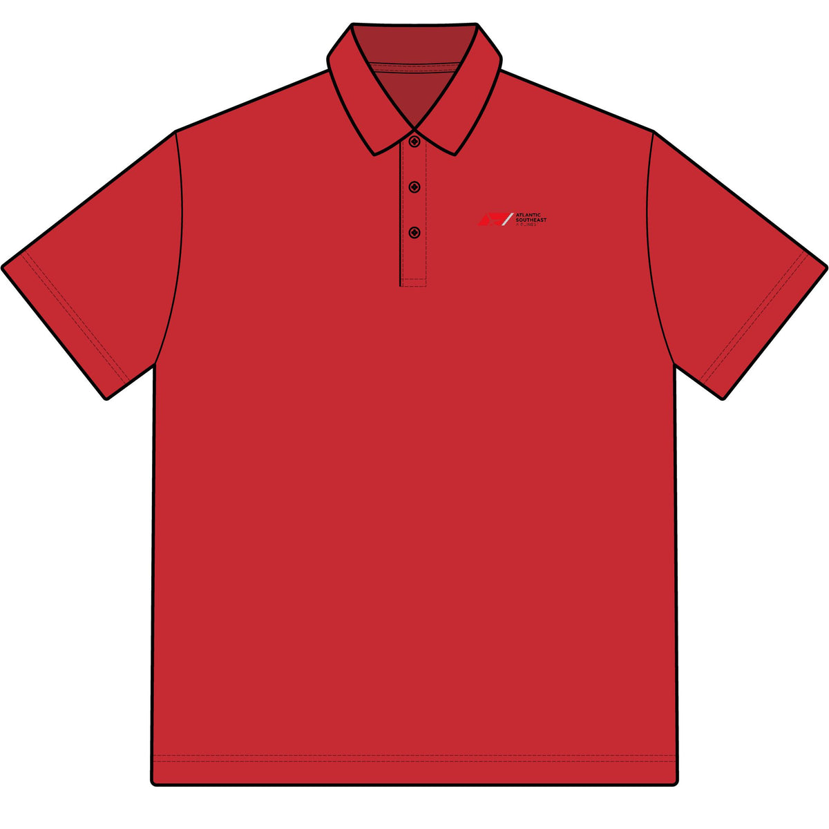 Atlantic Southeast Airlines Cotton Polo Shirt