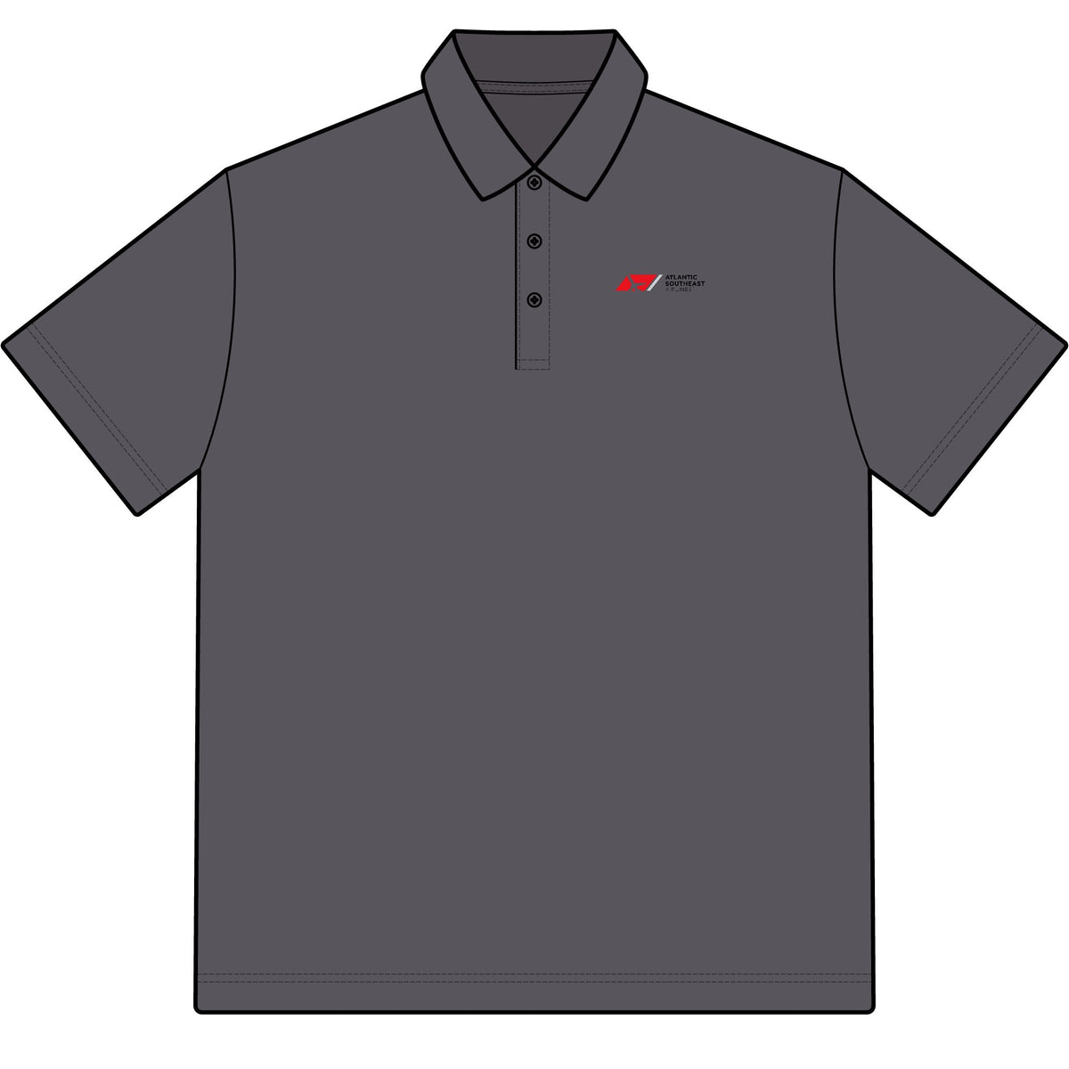 Atlantic Southeast Airlines Cotton Polo Shirt