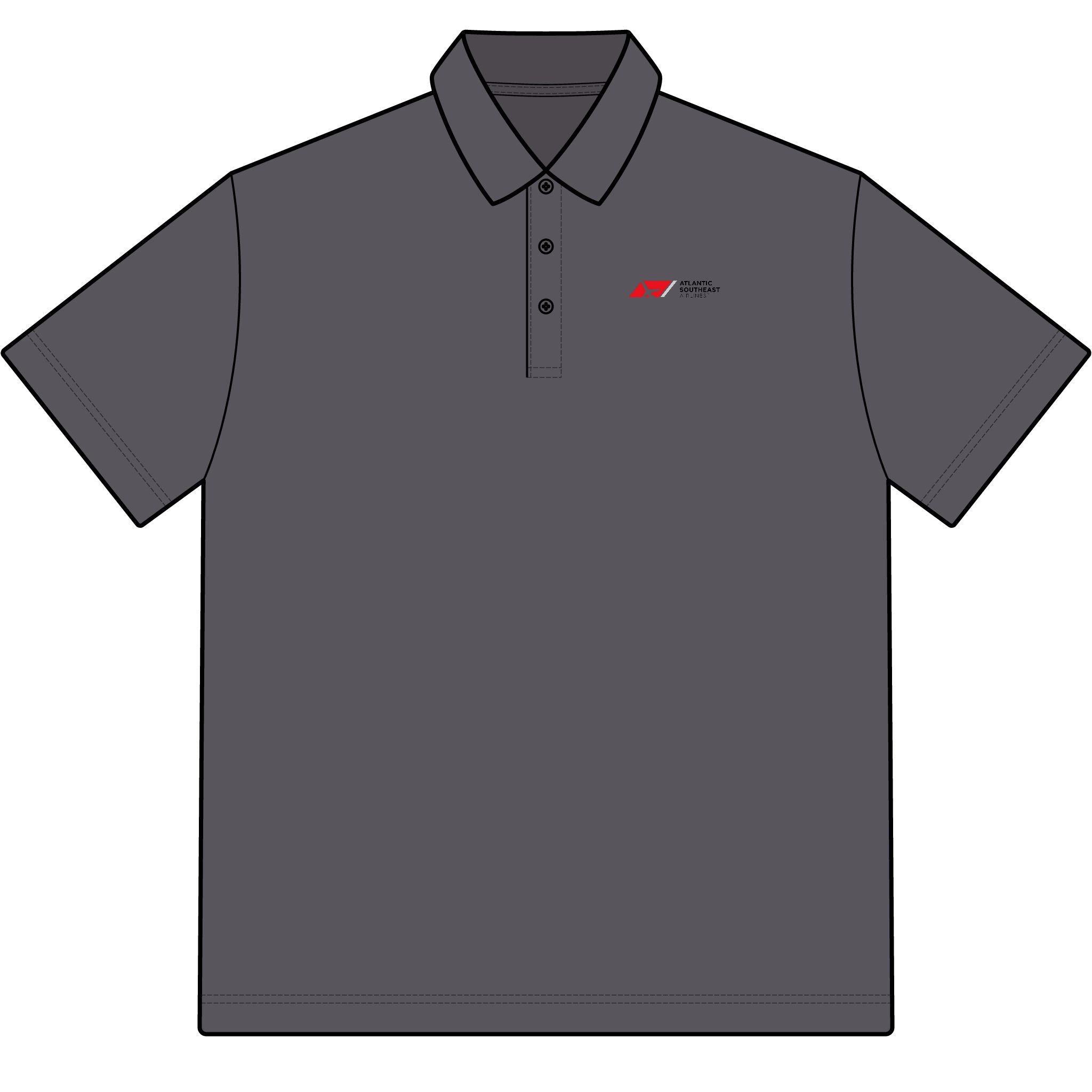 Atlantic Southeast Airlines Cotton Polo Shirt