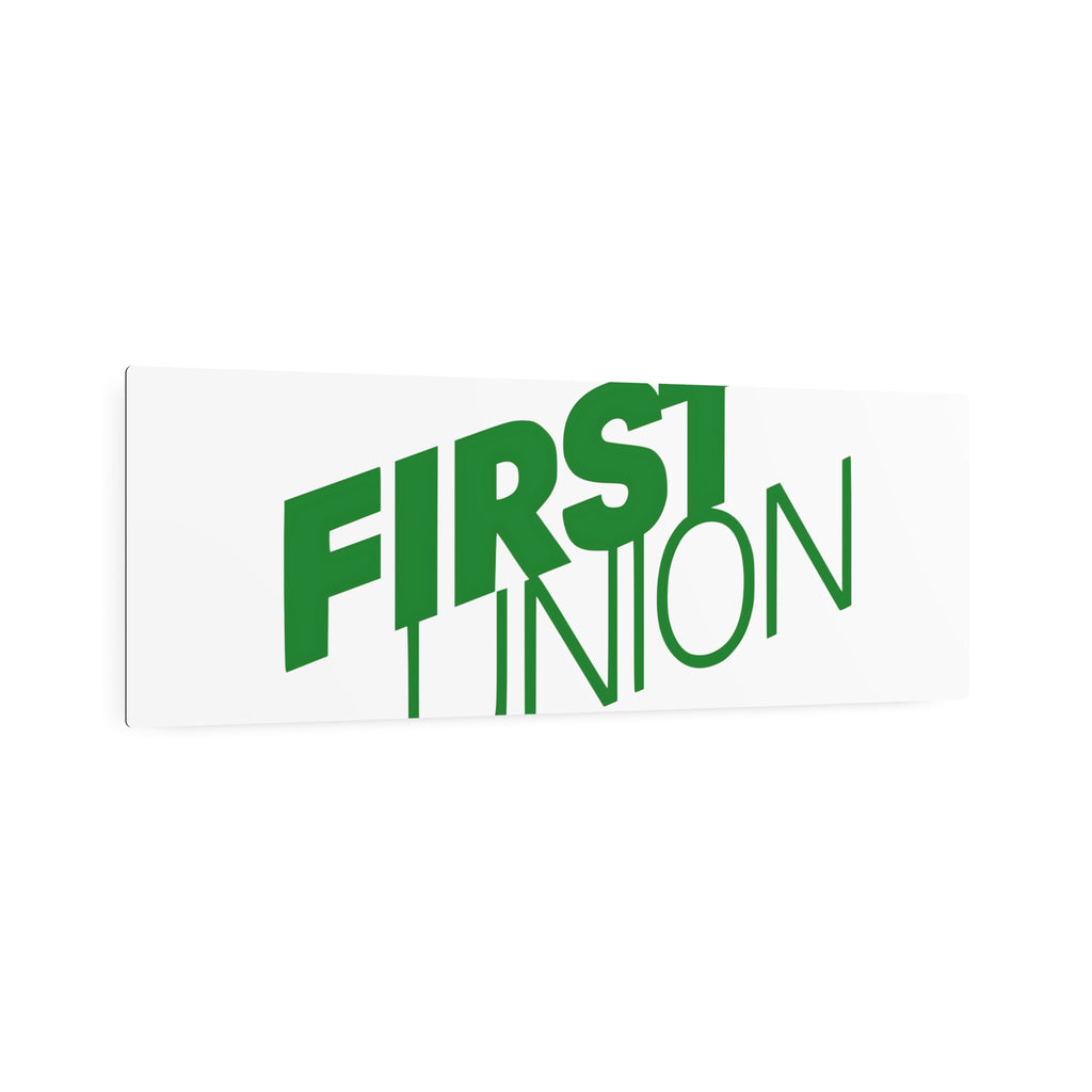 First Union Metal Sign