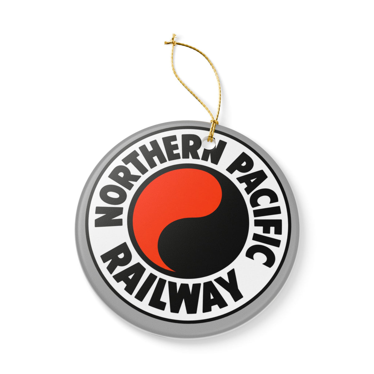 Northern Pacific Railway Ceramic Ornament