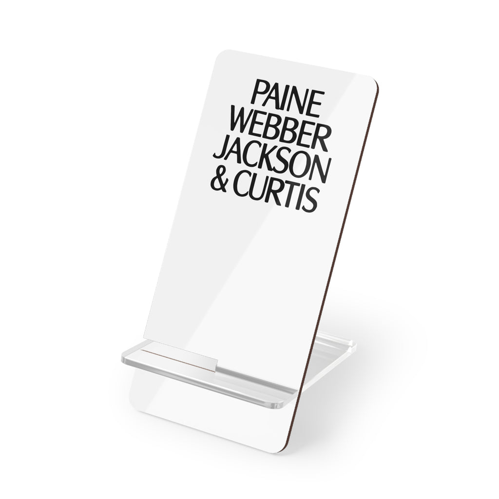 Paine Webber Jackson & Curtis Foldable Mobile Phone Display Stand