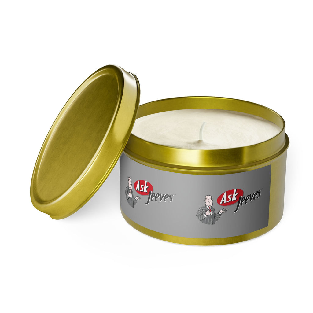 Ask Jeeves Tin Candle