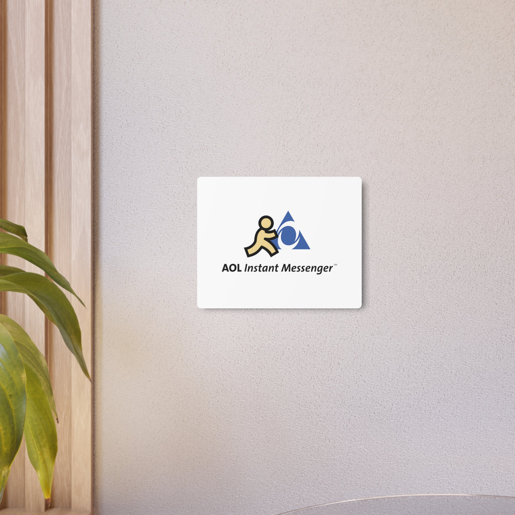 AOL Instant Messenger (AIM) Metal Sign