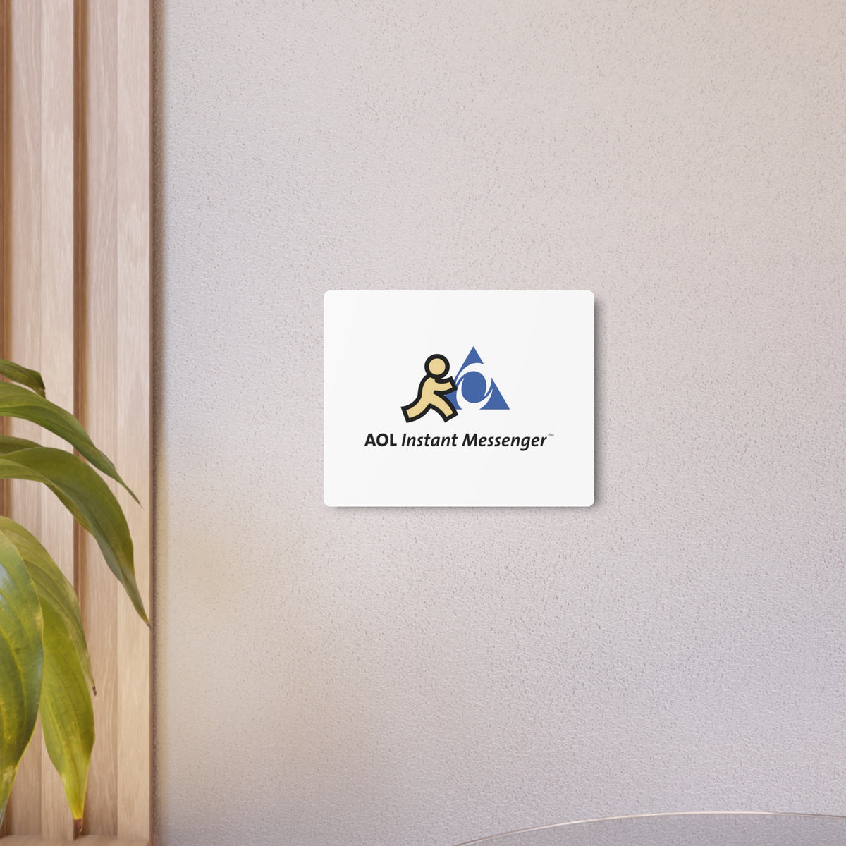 AOL Instant Messenger (AIM) Metal Sign