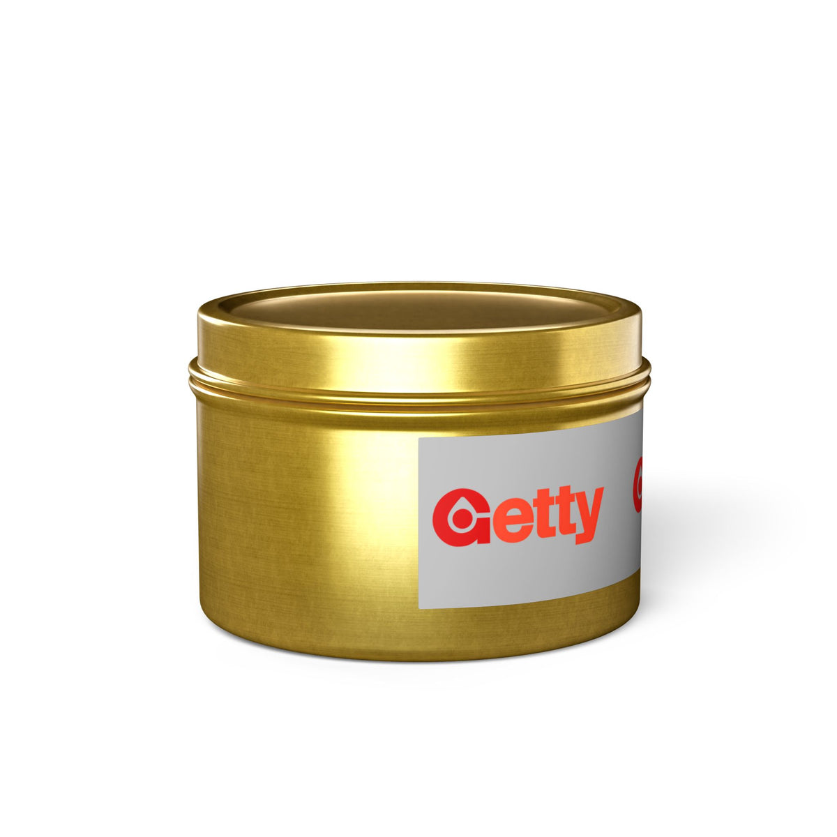 Getty Oil Tin Candle