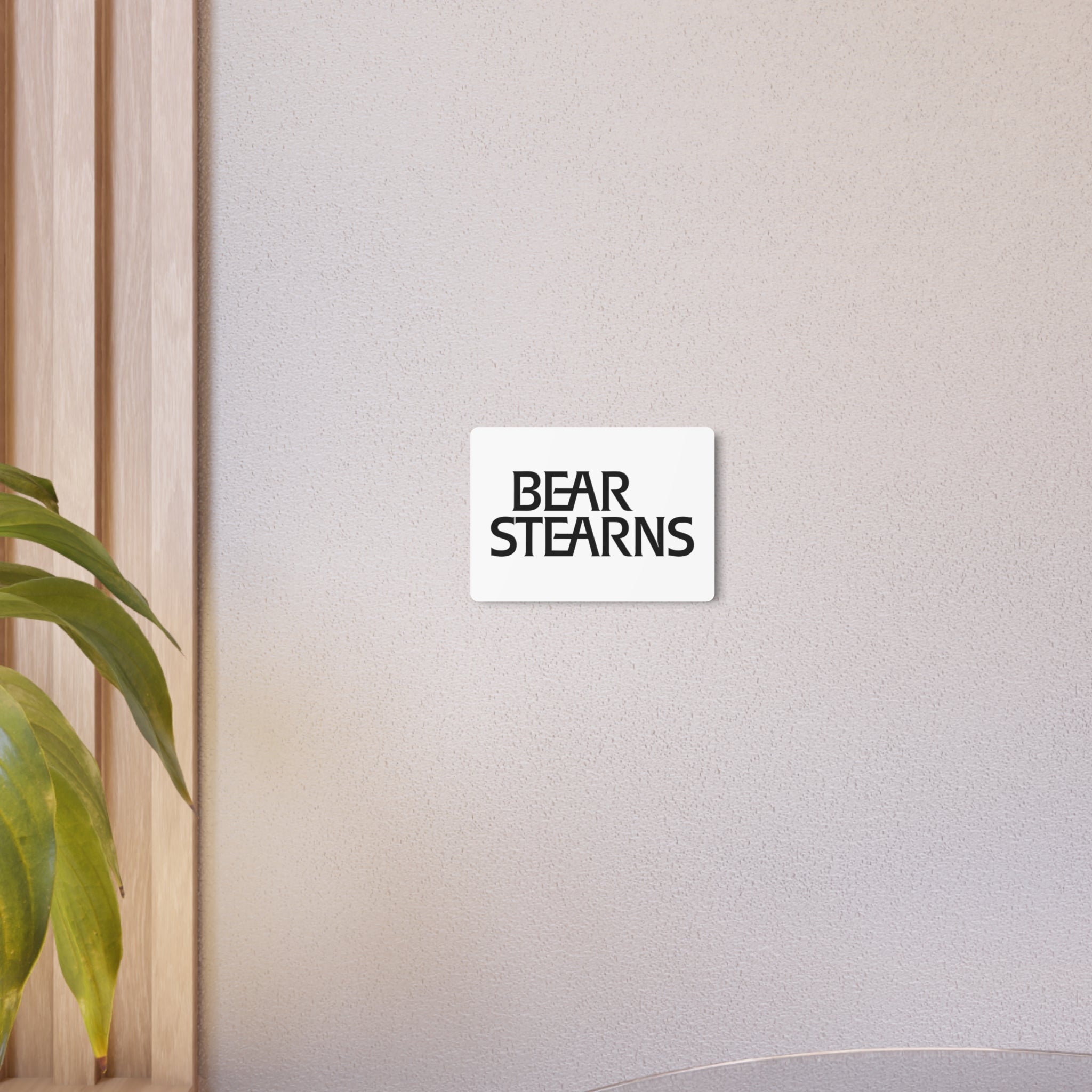 Bear Stearns Metal Sign