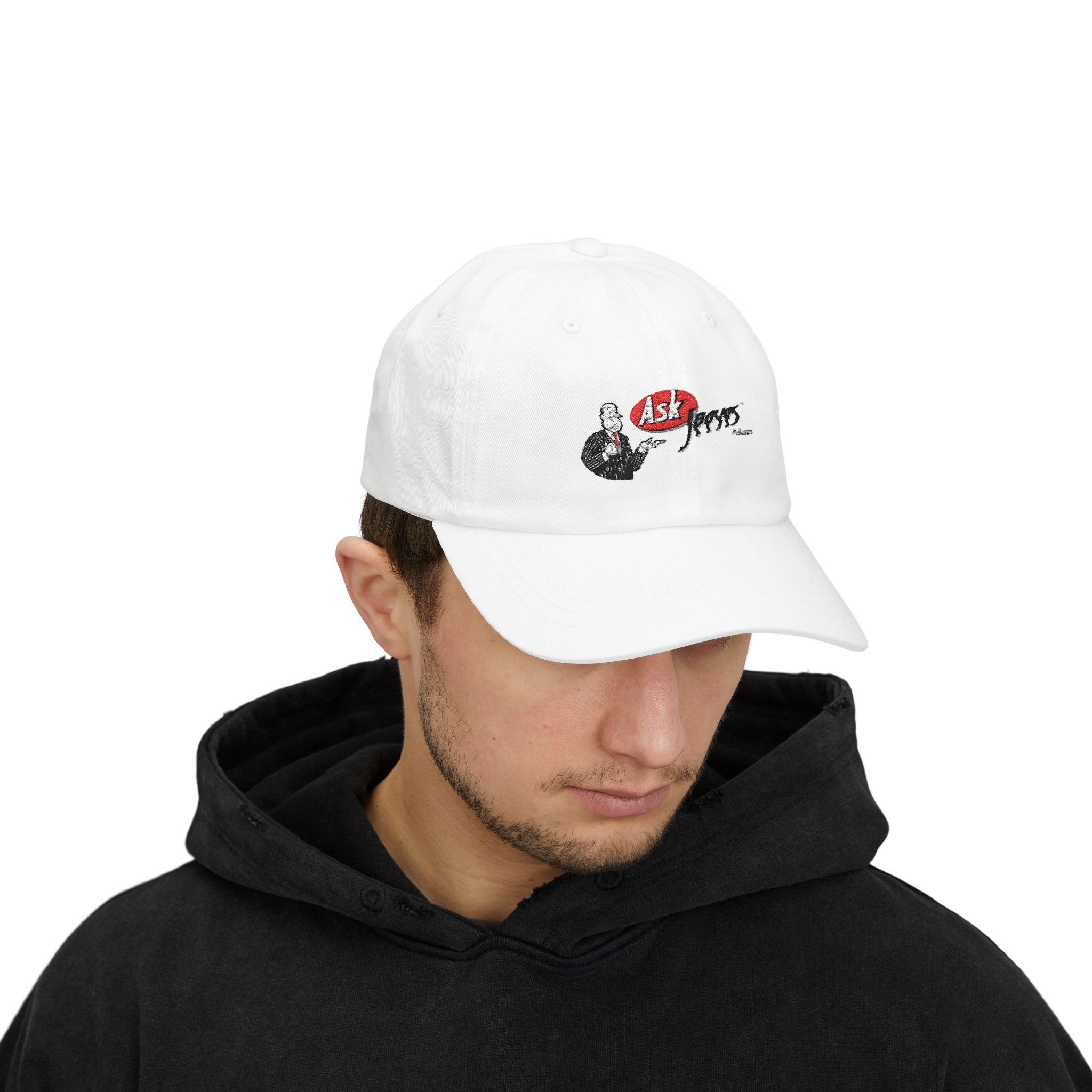 Ask Jeeves Embroidered Dad Cap Hat