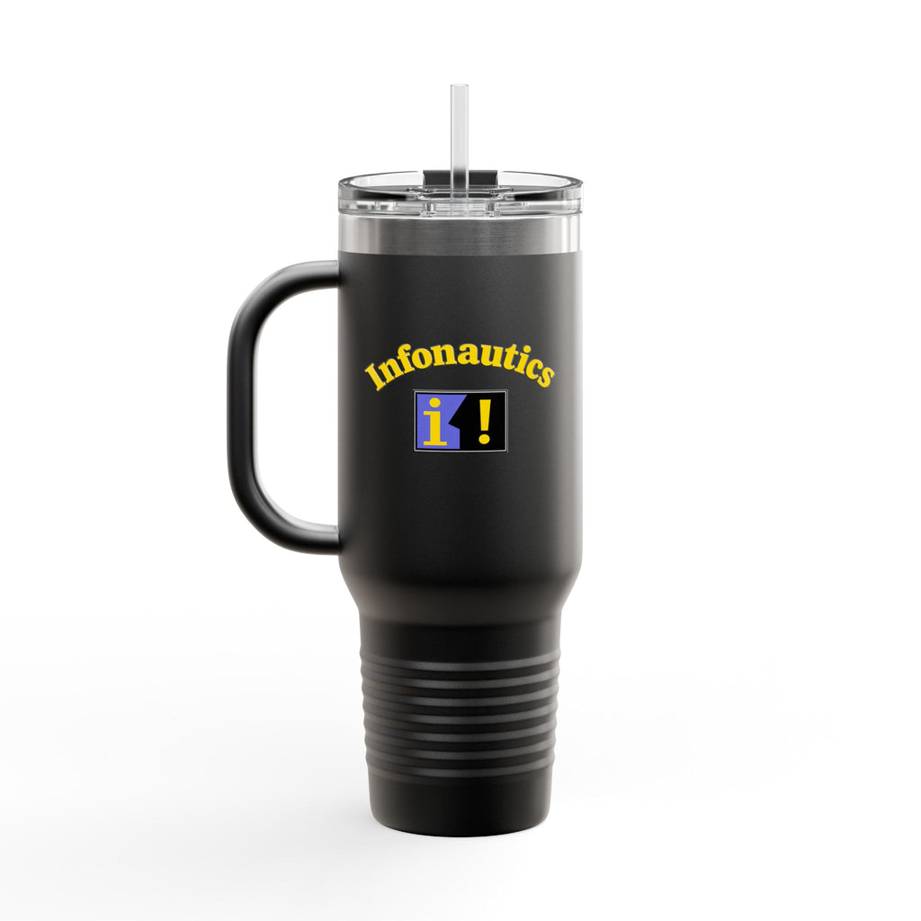 Infonautics 40oz Insulated Travel Mug Stainless Tumbler