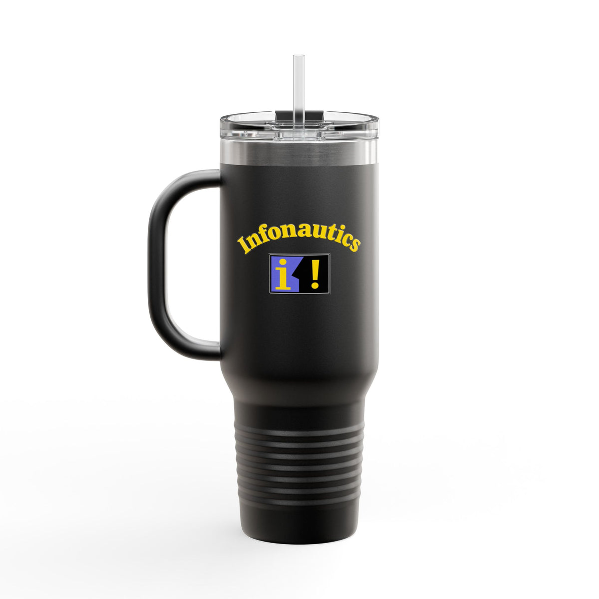Infonautics 40oz Insulated Travel Mug Stainless Tumbler