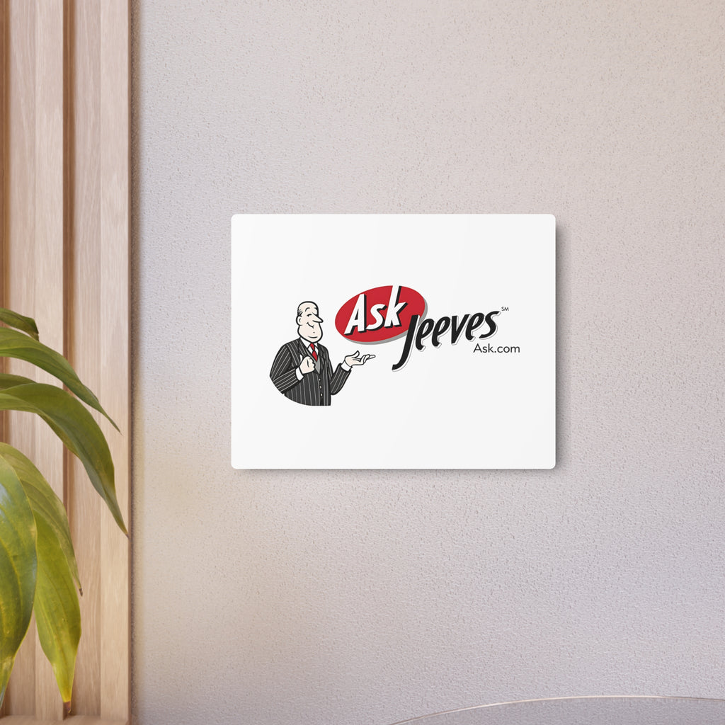 Ask Jeeves Metal Sign