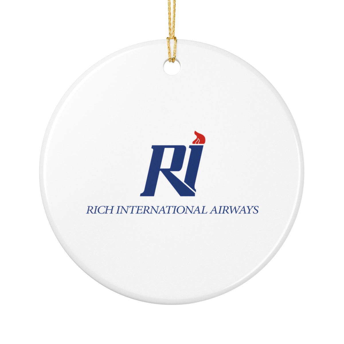 Rich International Airways Ceramic Ornament
