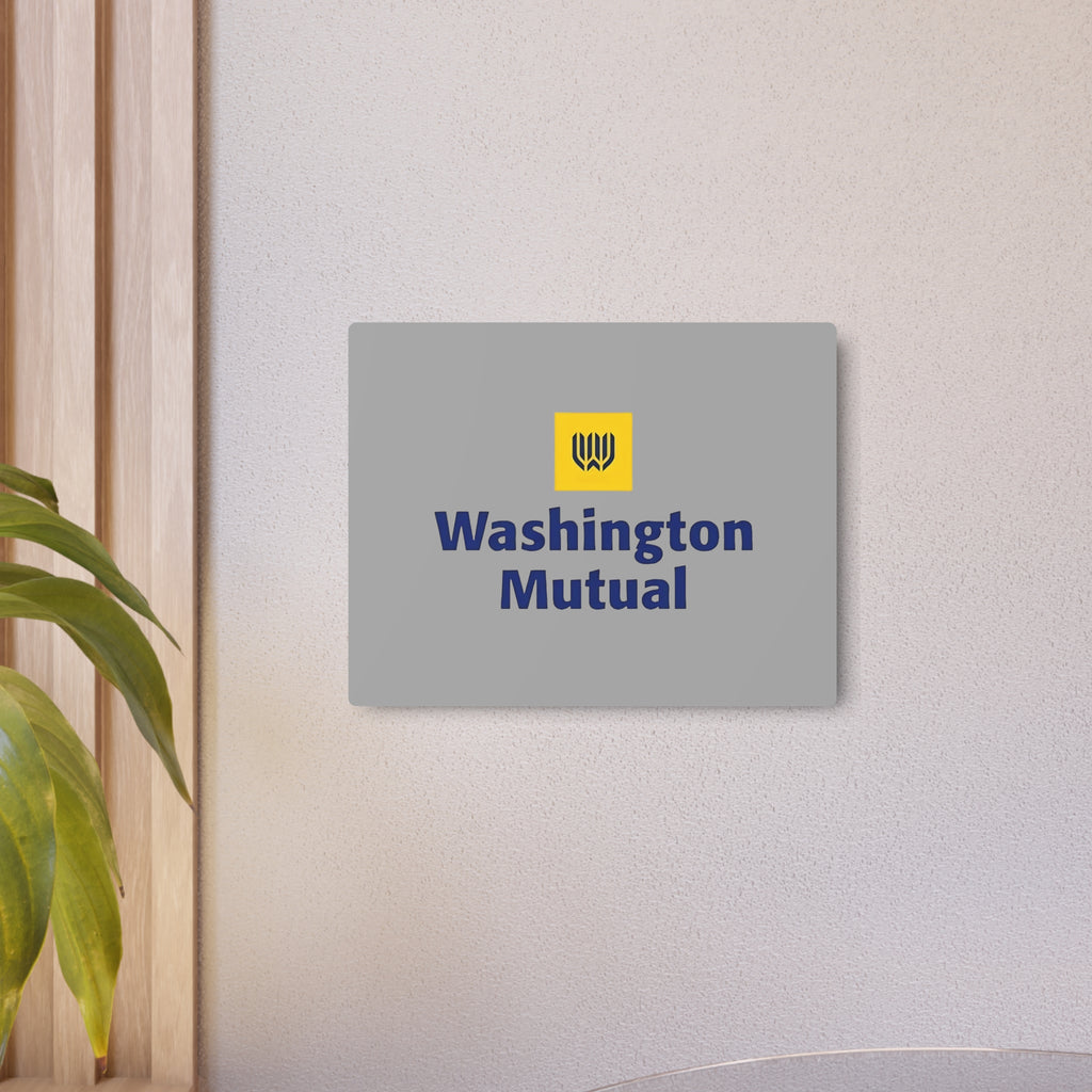 Washington Mutual Metal Sign