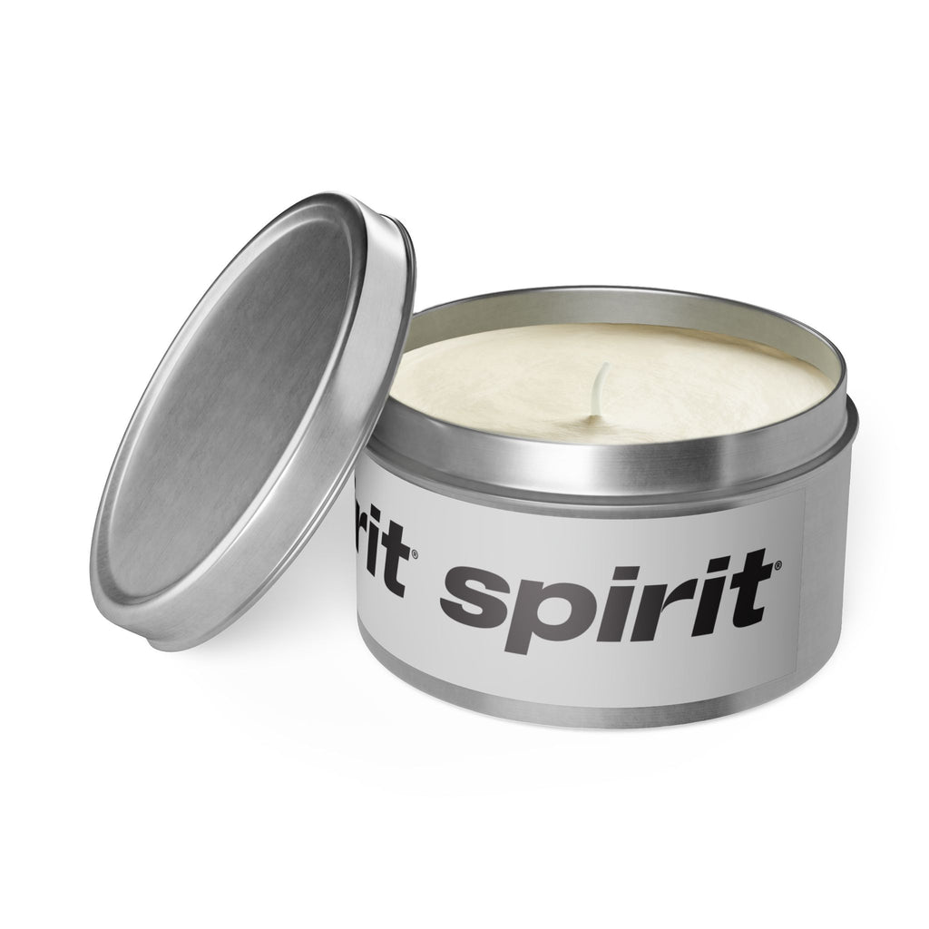 Spirit Airlines Tin Candle