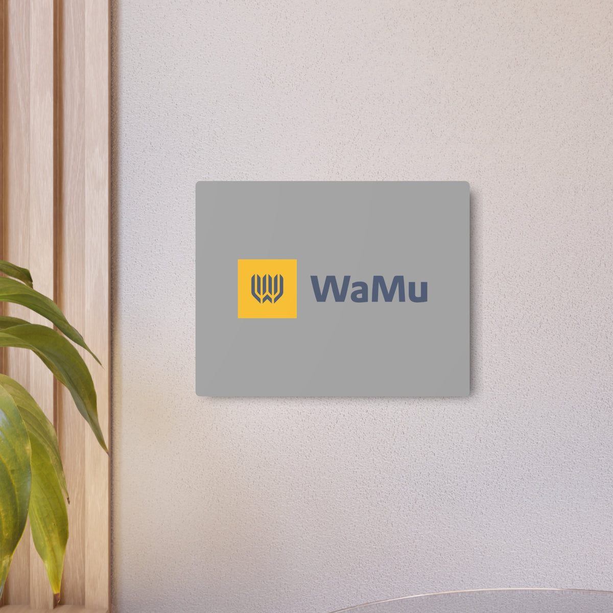 Washington Mutual (WaMu) Metal Sign