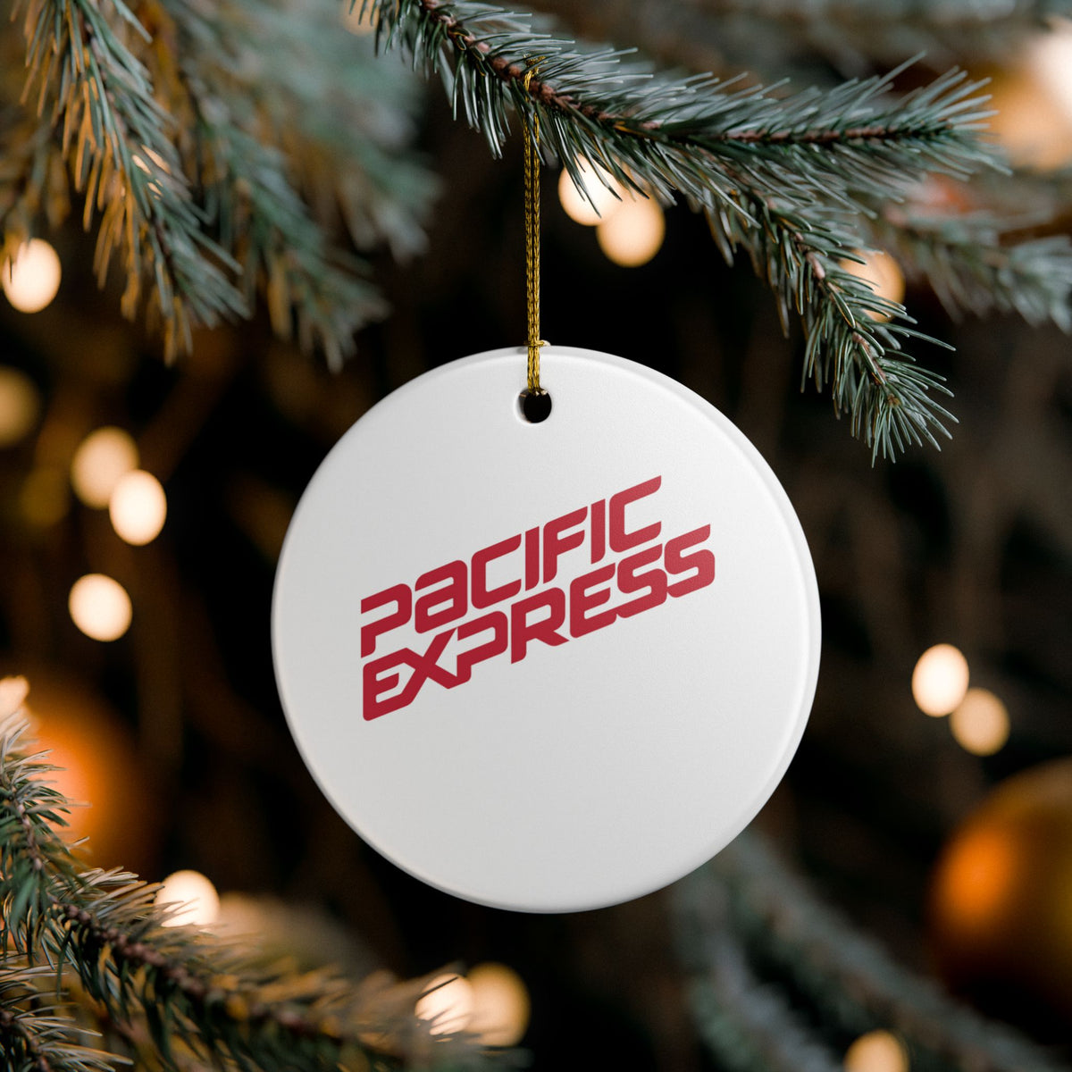 Pacific Express Ceramic Ornament