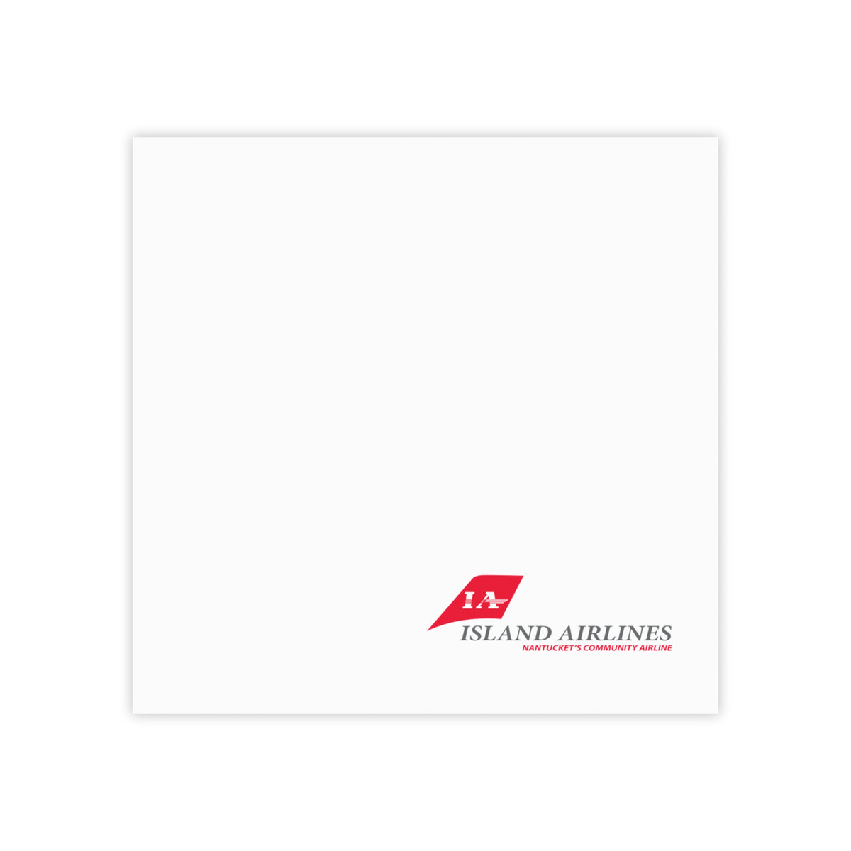Island Airlines Sticky Post-it Note Pad