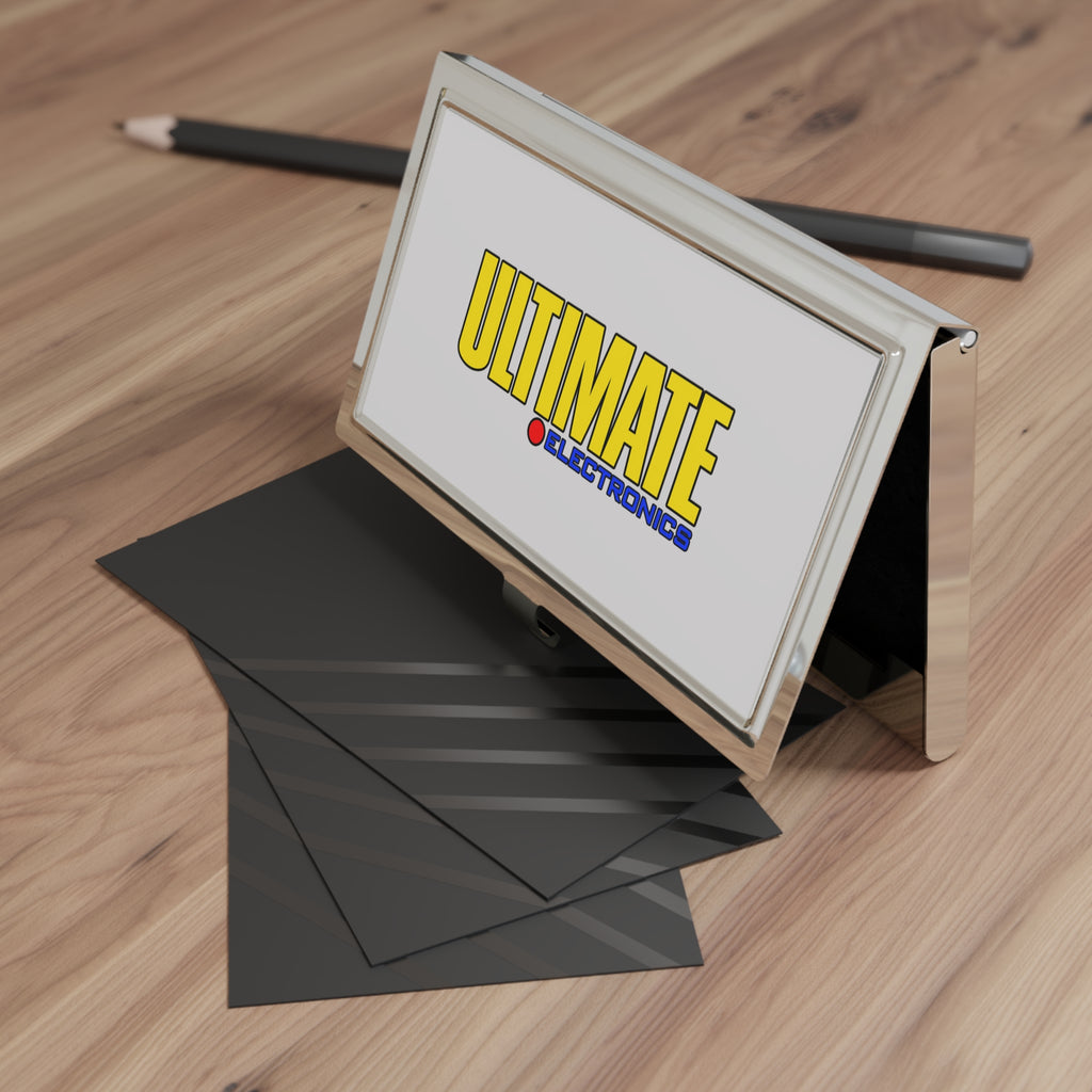 Ultimate Electronics Metal Business Card Holder