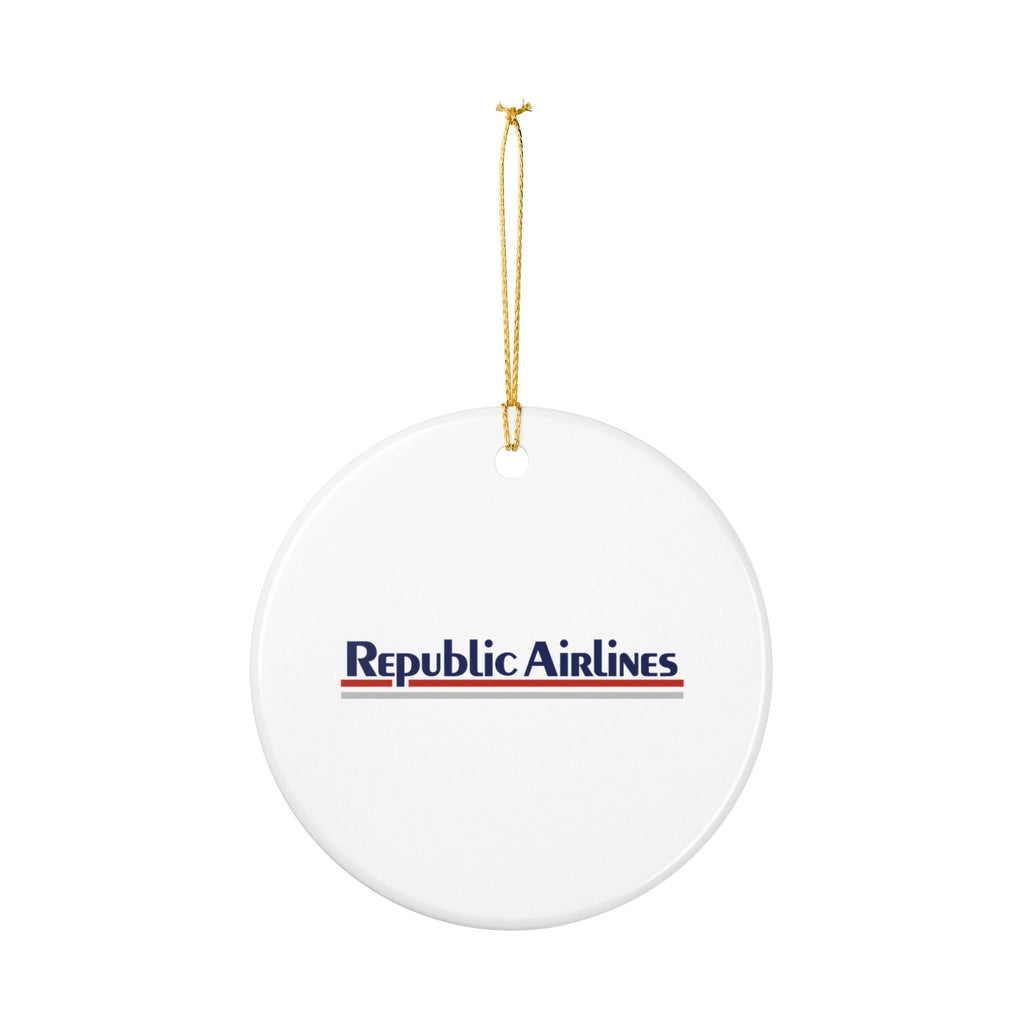 Republic Airlines Ceramic Ornament
