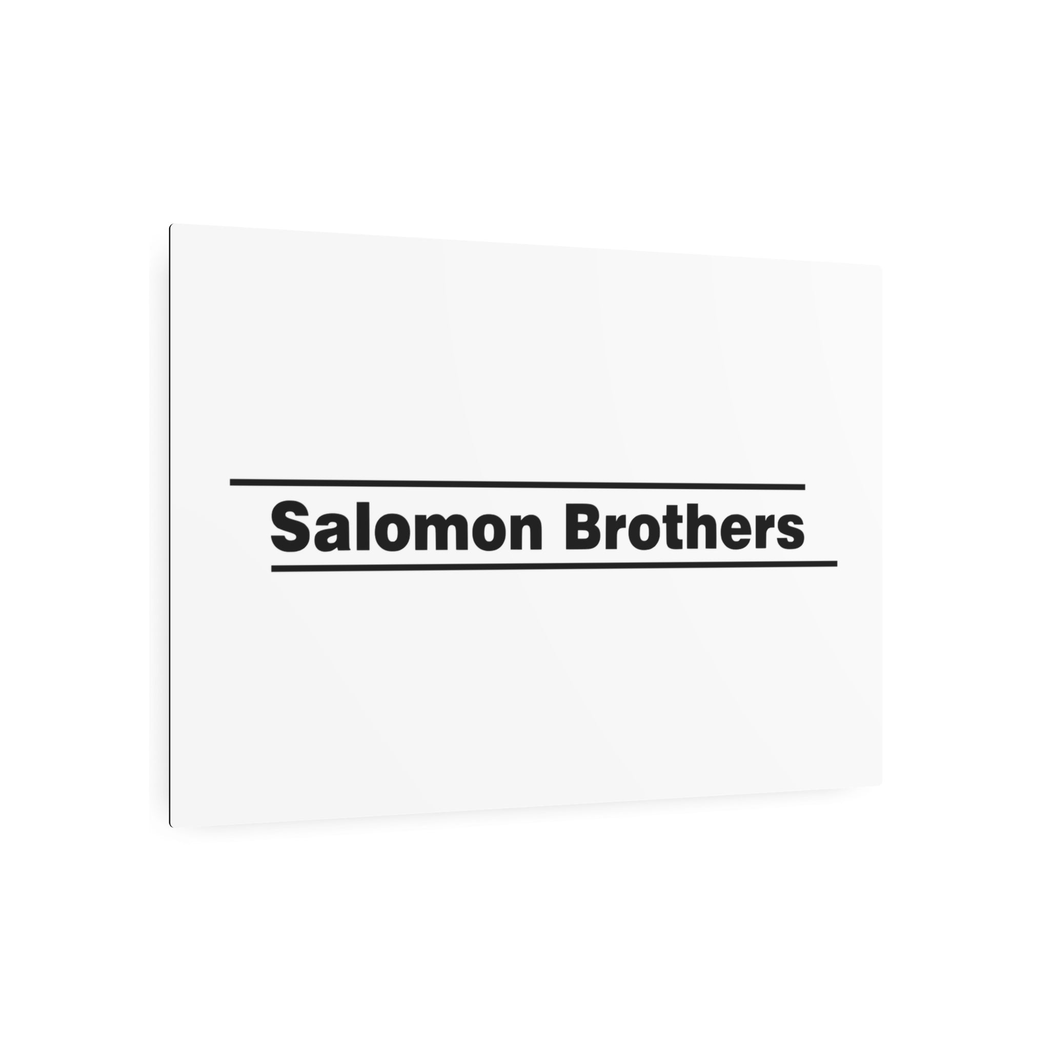Salomon Brothers Metal Sign