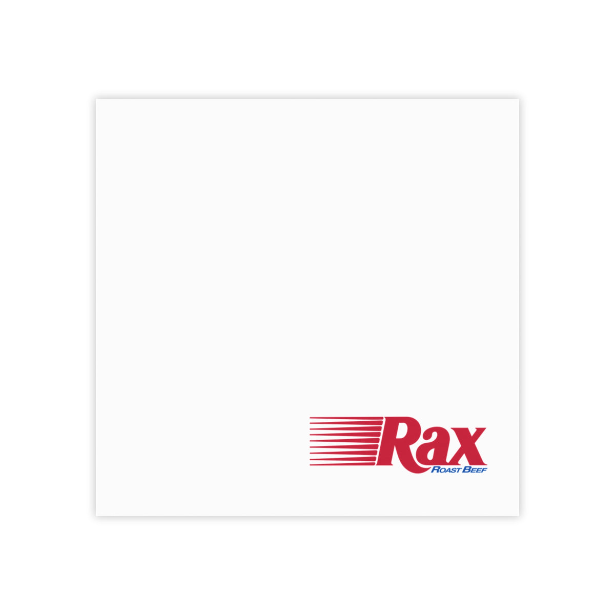 Rax Roast Beef Sticky Post-it Note Pad