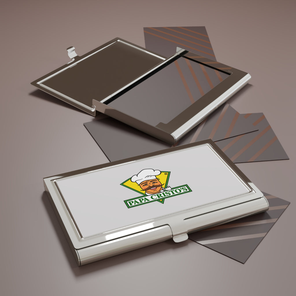 Papa Cristo's Metal Business Card Holder