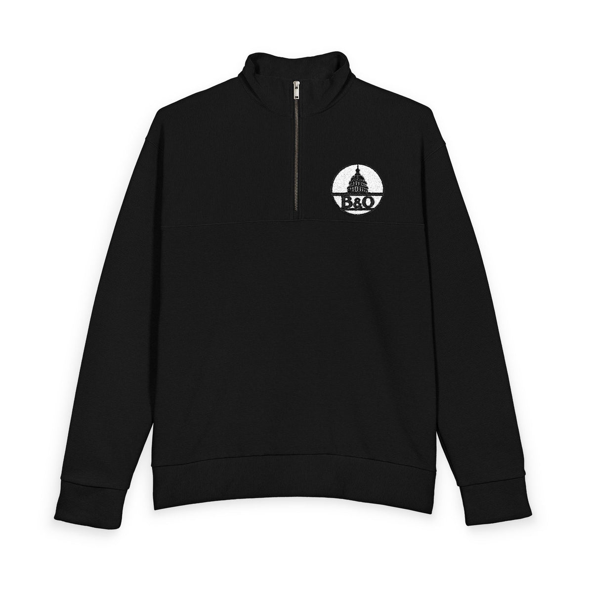 Baltimore and Ohio Railroad Heavy Knit Quarter-Zip Sweatshirt