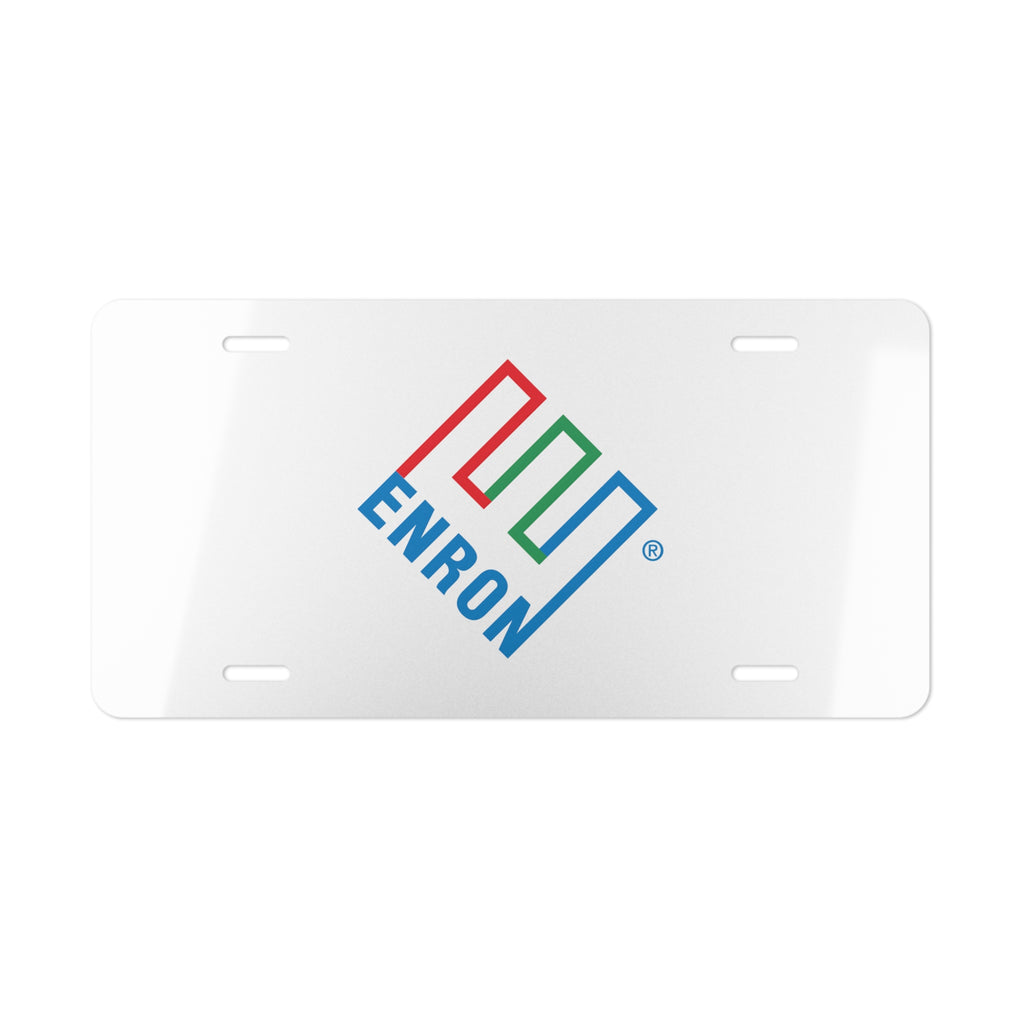 Enron Vanity License Plate
