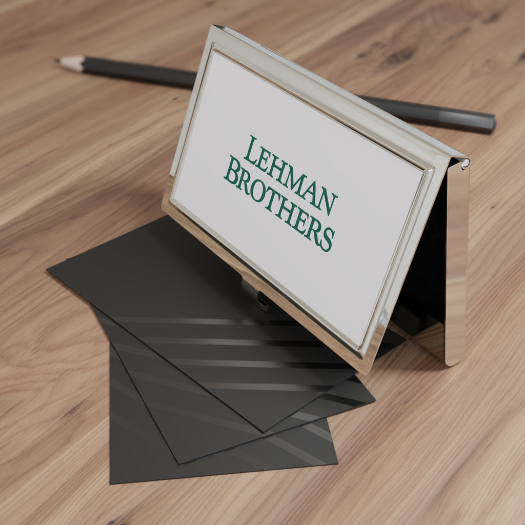 Lehman Brothers Metal Business Card Holder
