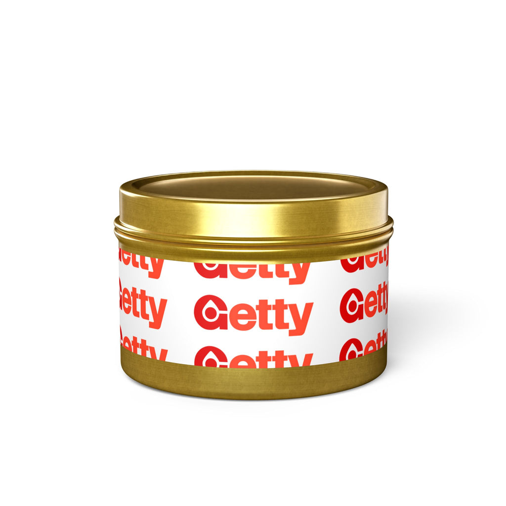Getty Oil Tin Candle