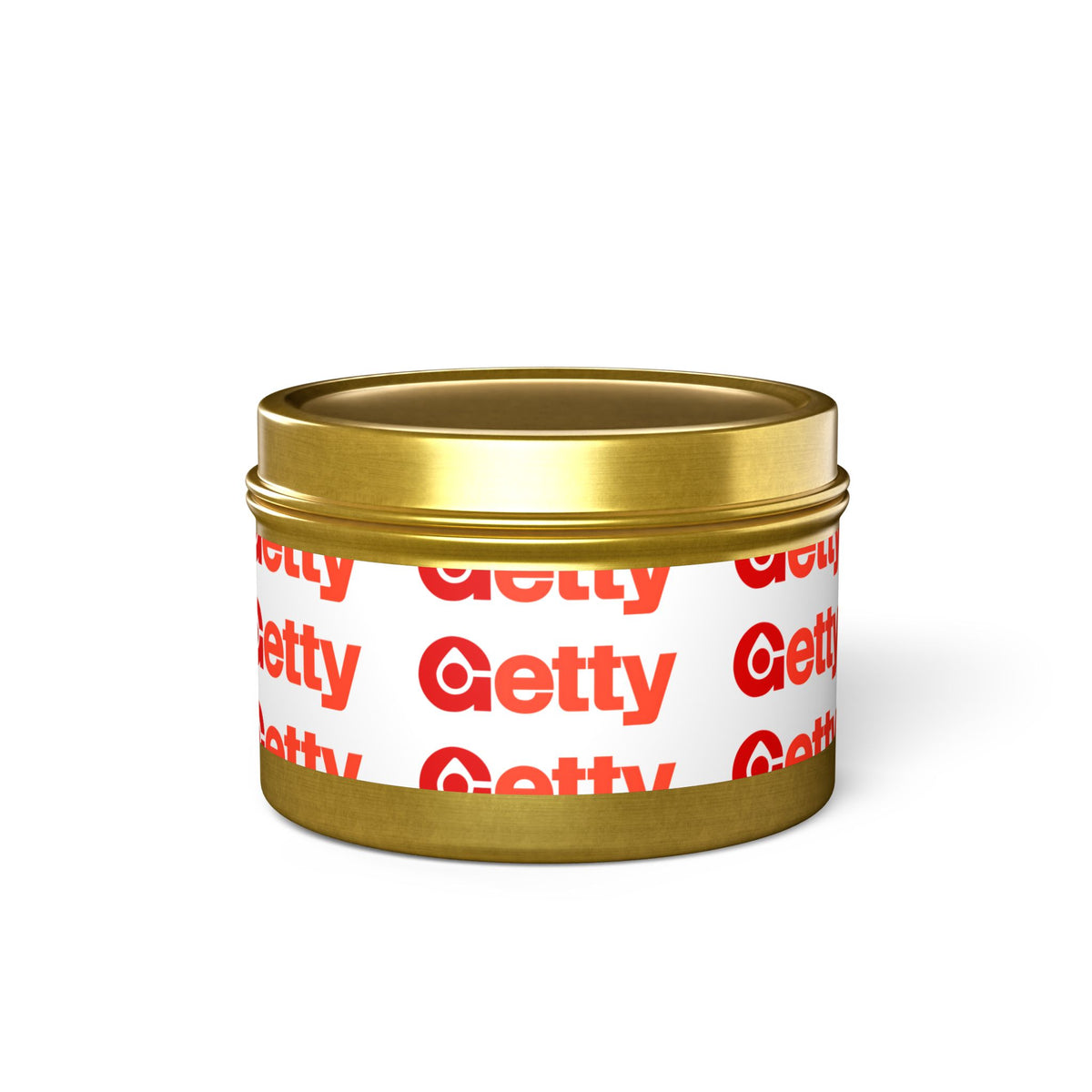 Getty Oil Tin Candle