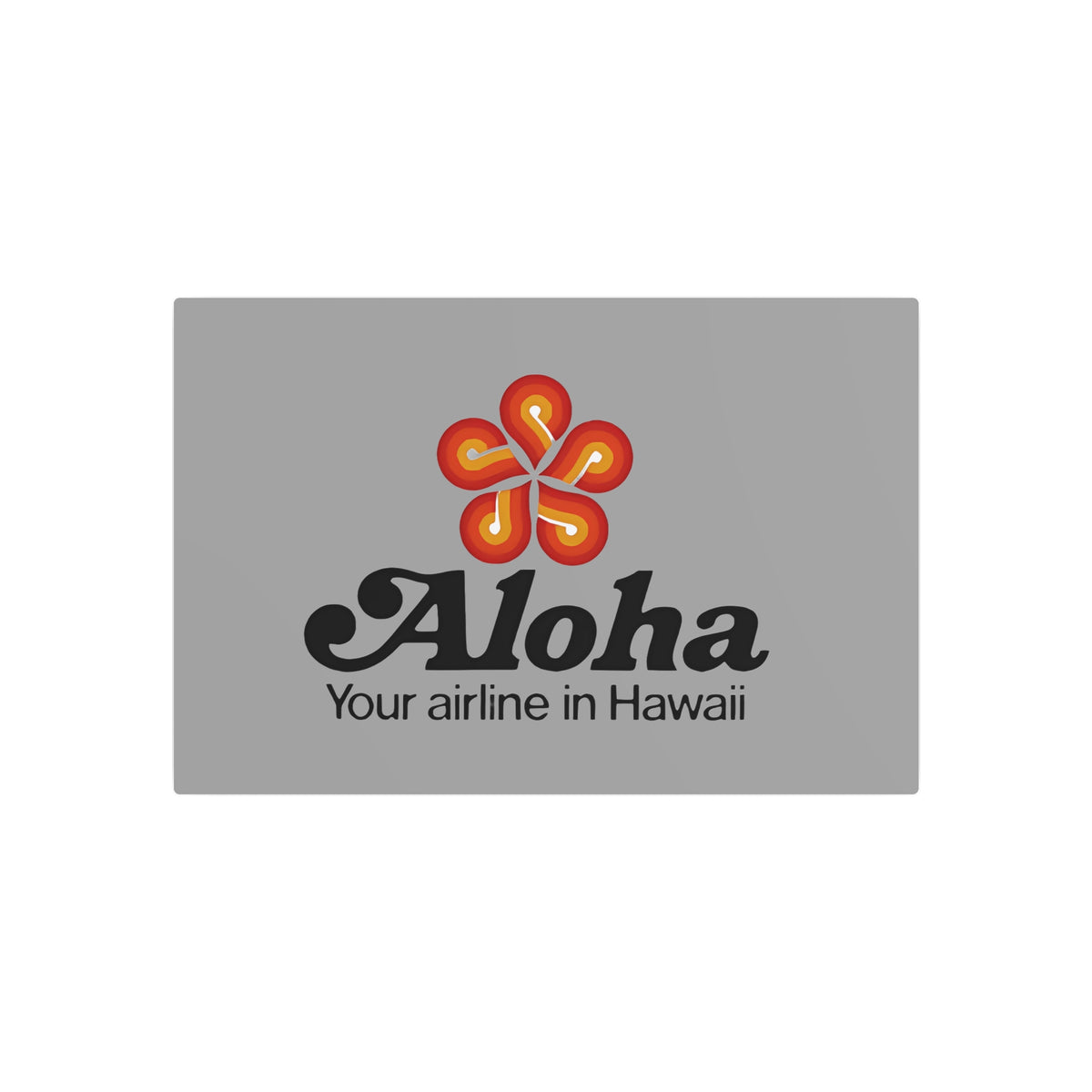 Aloha Airlines Metal Sign