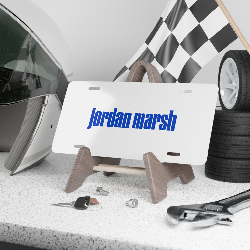 Jordan Marsh Vanity License Plate