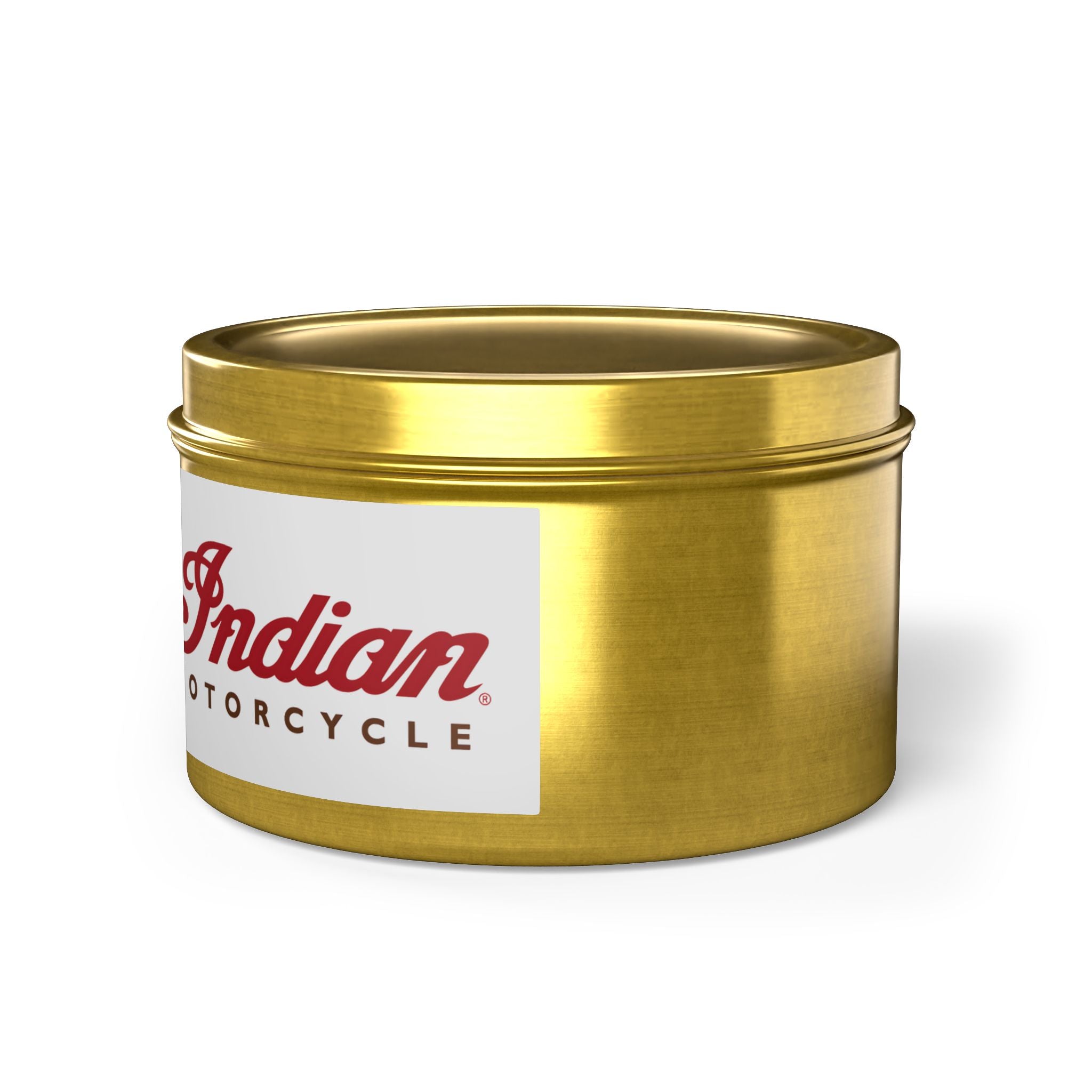 Indian Motorcycle Tin Candle
