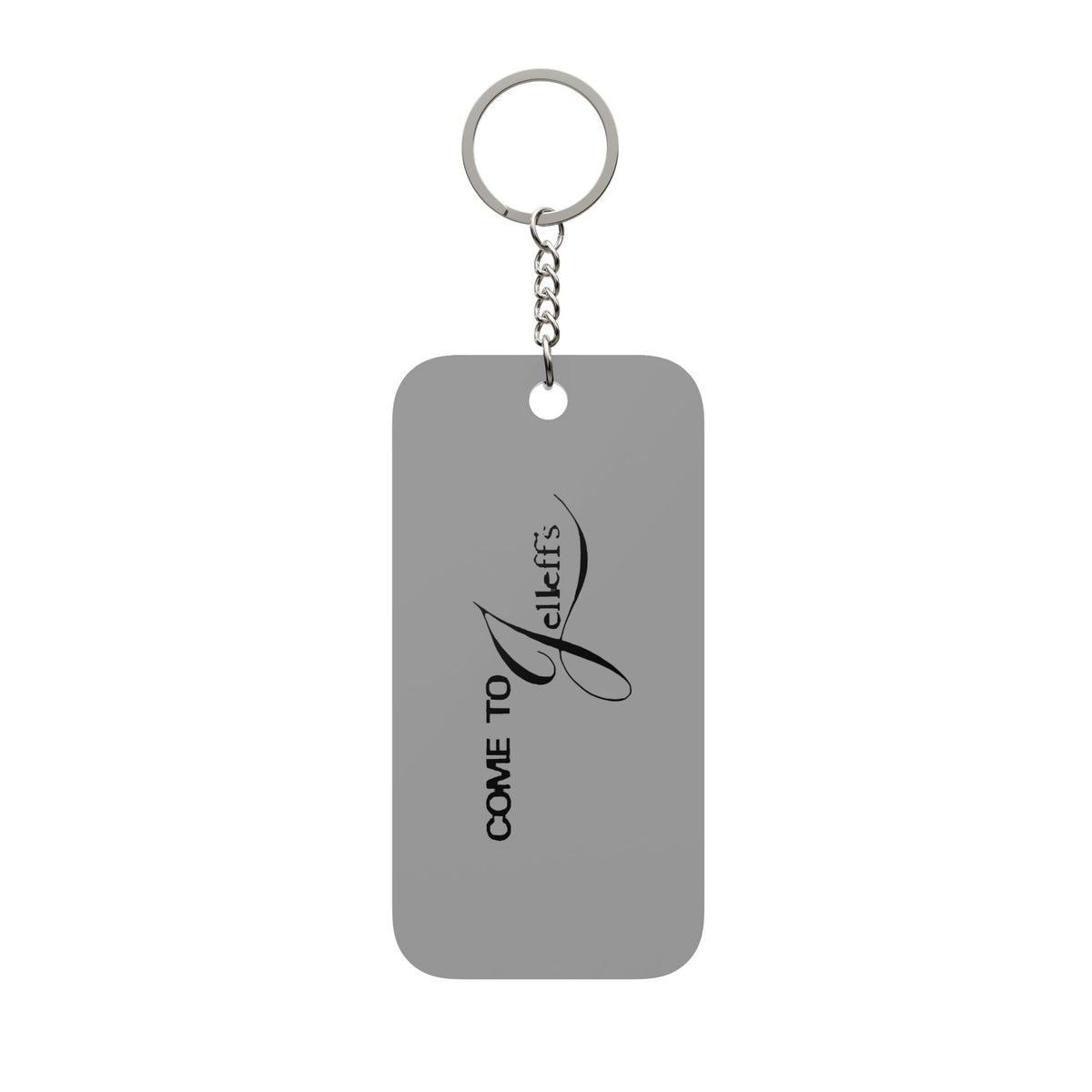 Jelleff's Double-Sided Keychain Charm